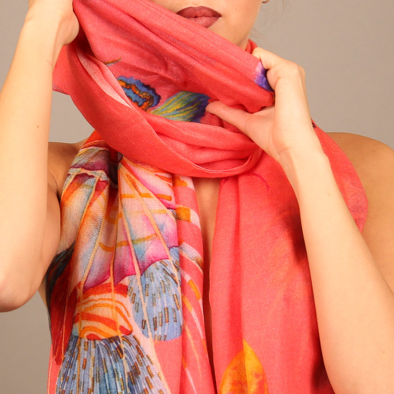 FISHTALE CASHMERE SCARF
