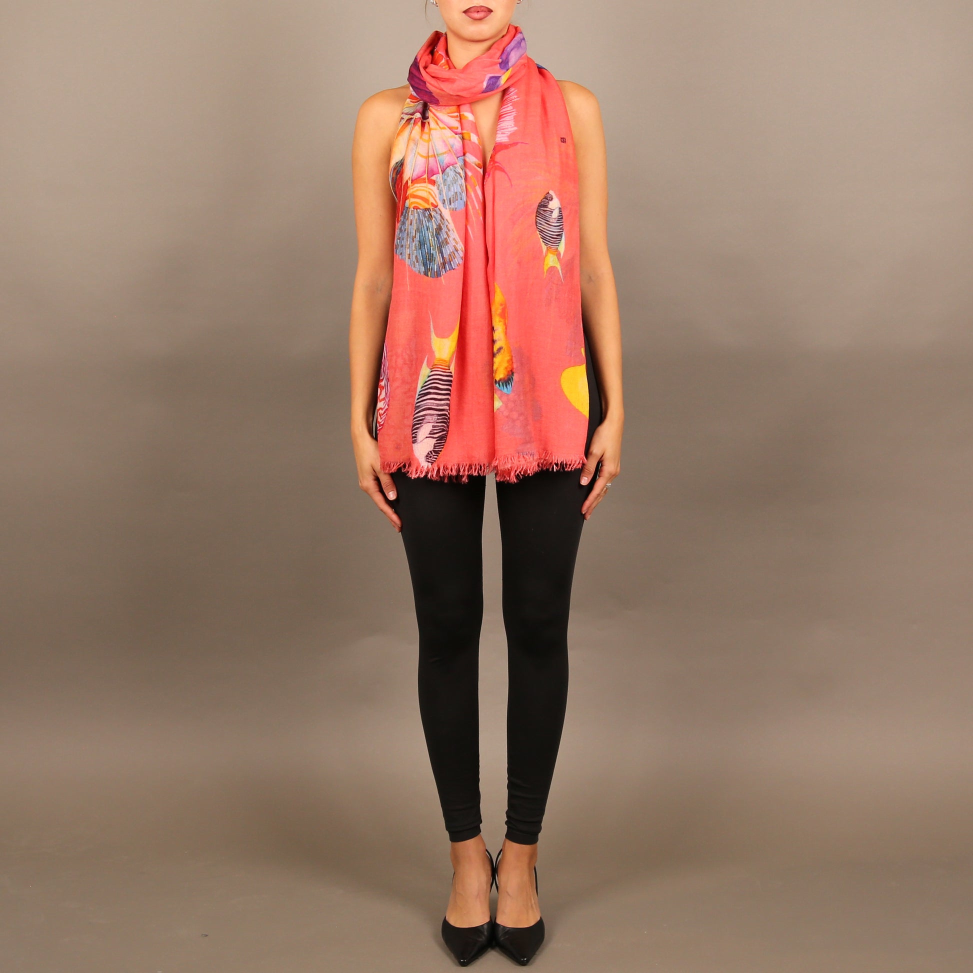 FISHTALE CASHMERE SCARF