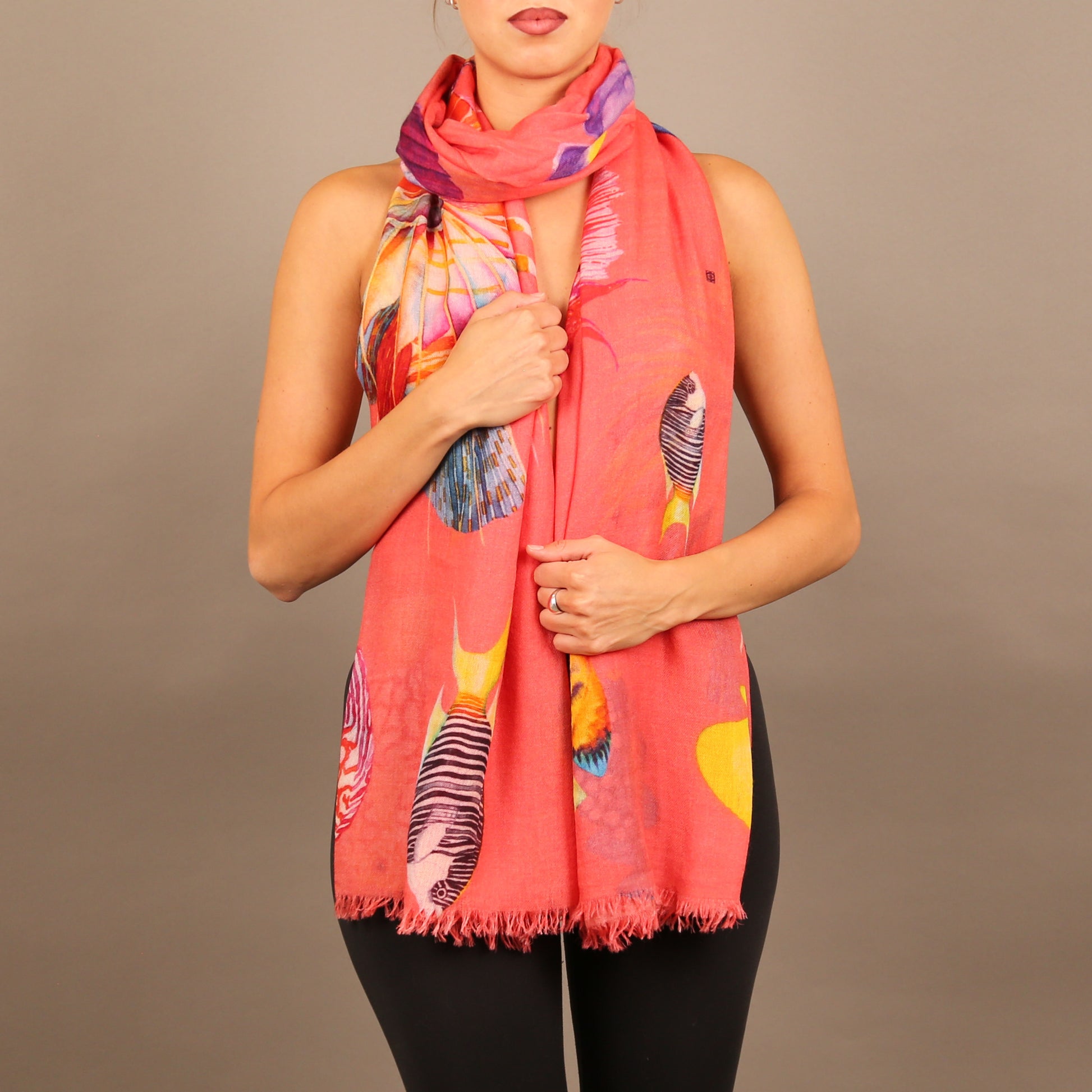FISHTALE CASHMERE SCARF