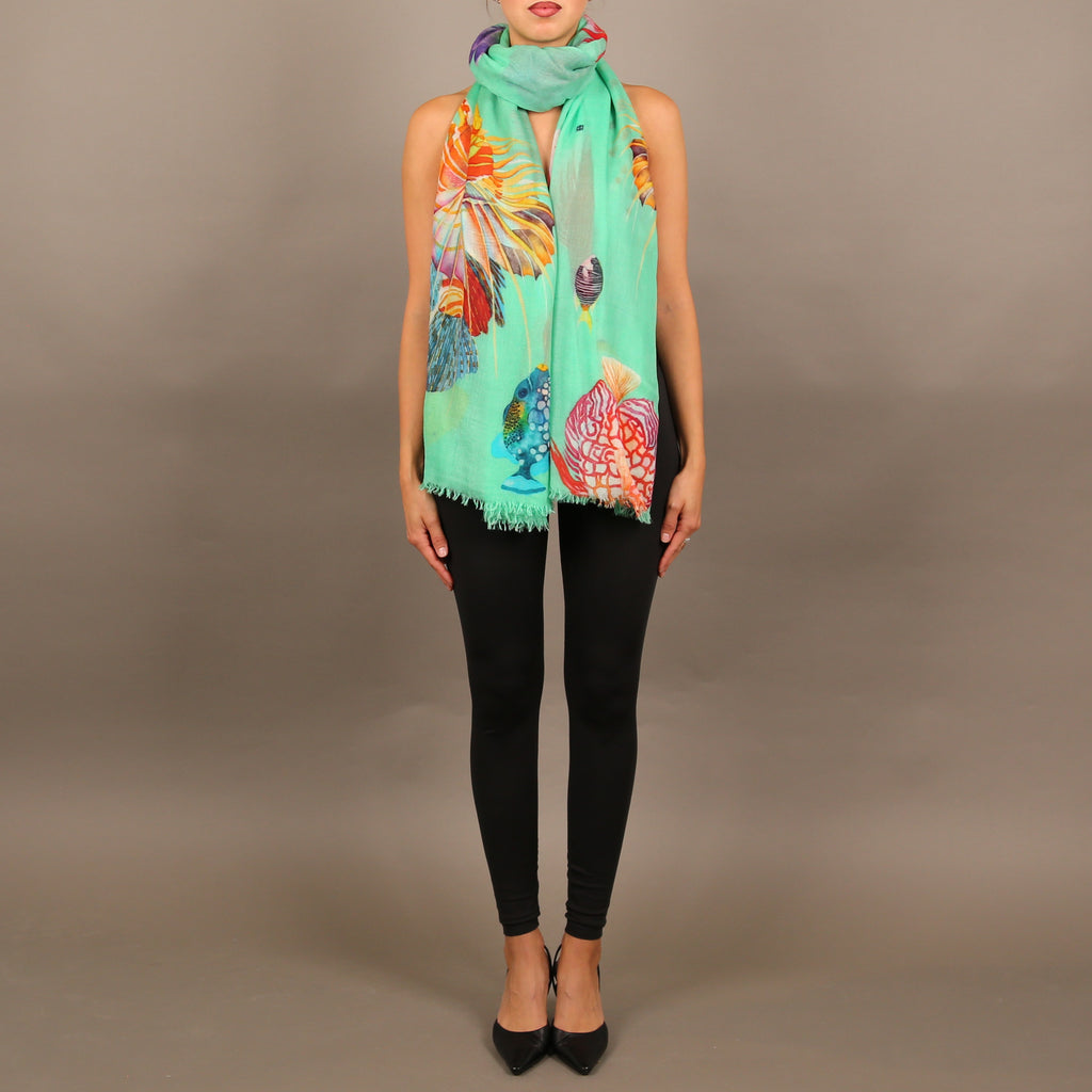 FISHTALE CASHMERE SCARF