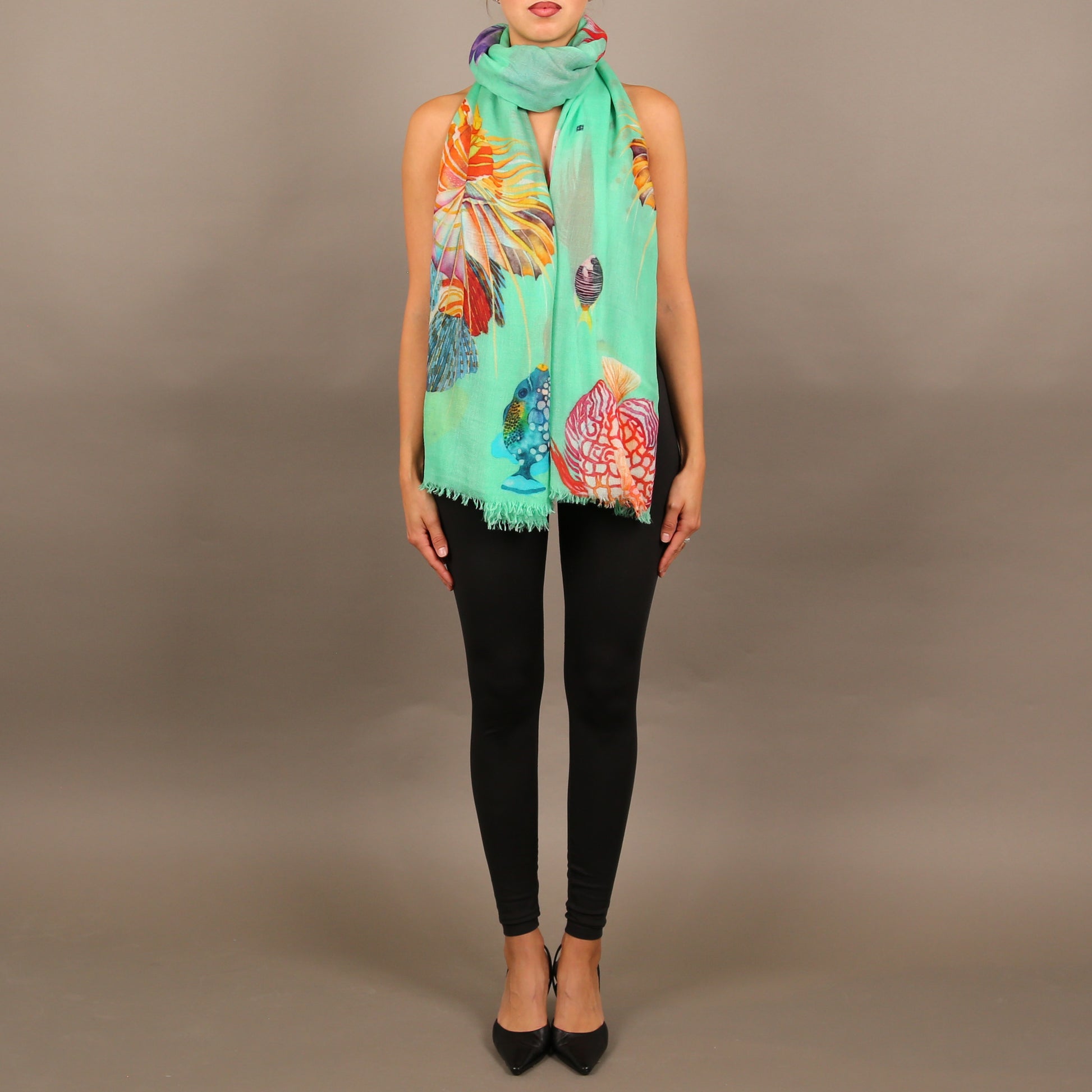FISHTALE CASHMERE SCARF