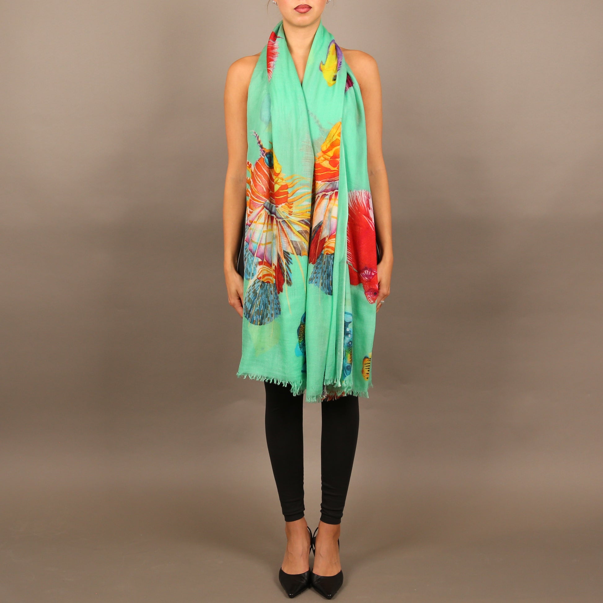 FISHTALE CASHMERE SCARF
