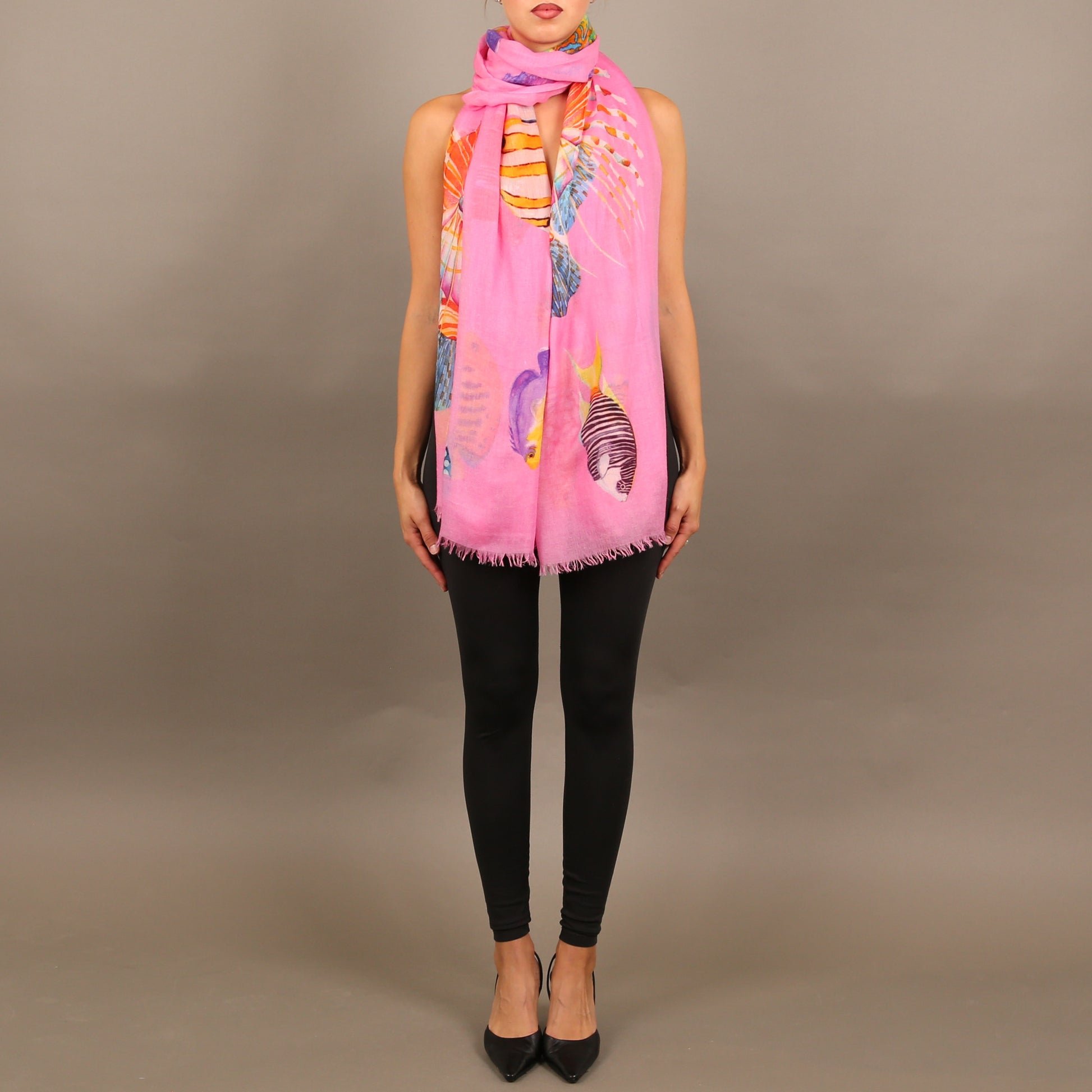 FISHTALE CASHMERE SCARF