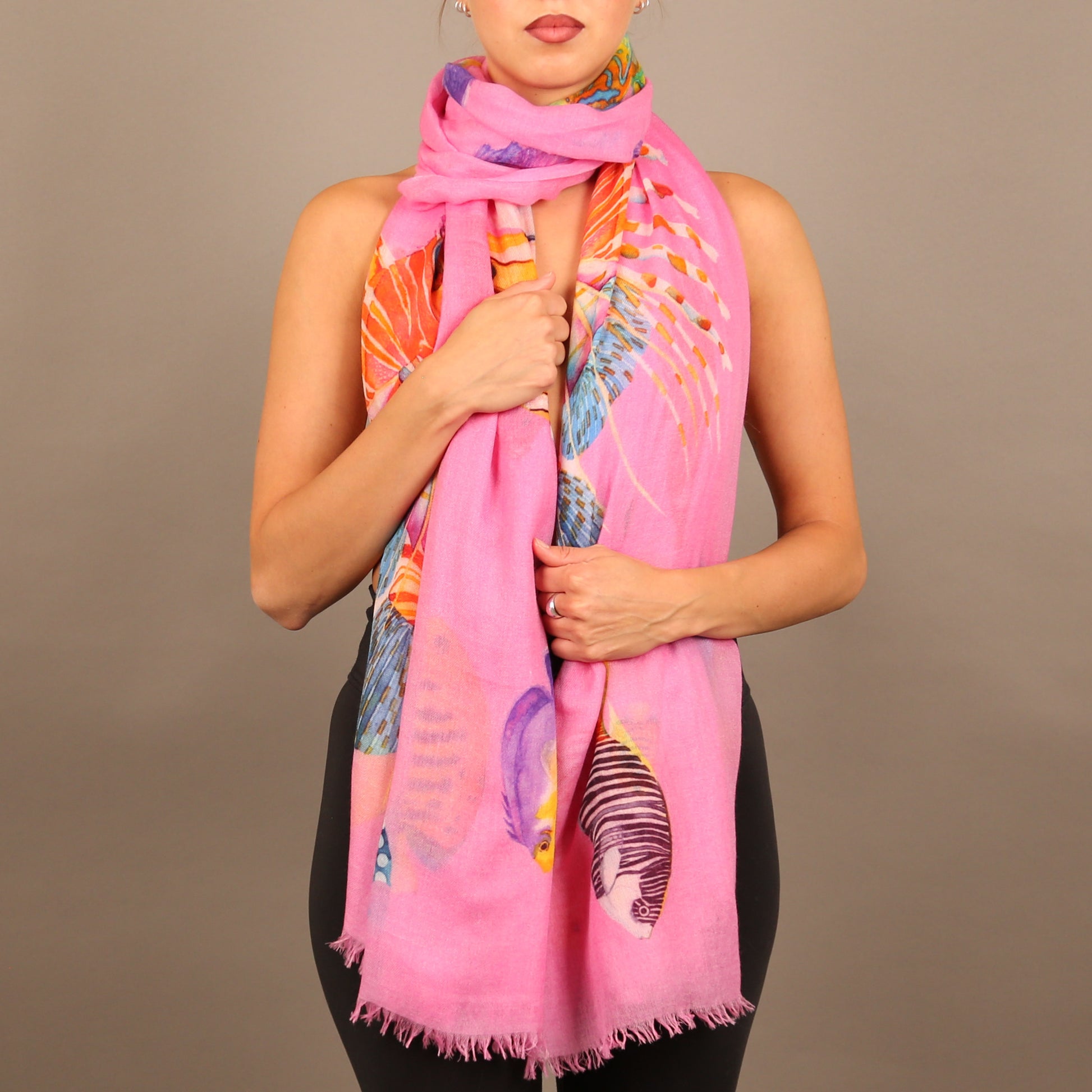 FISHTALE CASHMERE SCARF