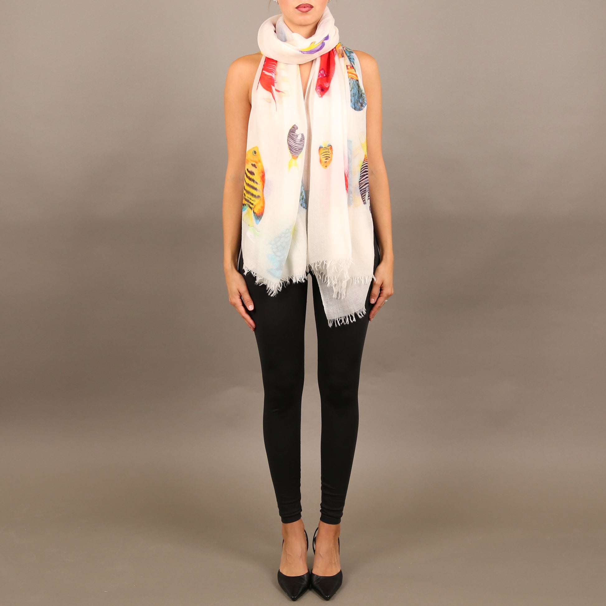 FISHTALE CASHMERE SCARF