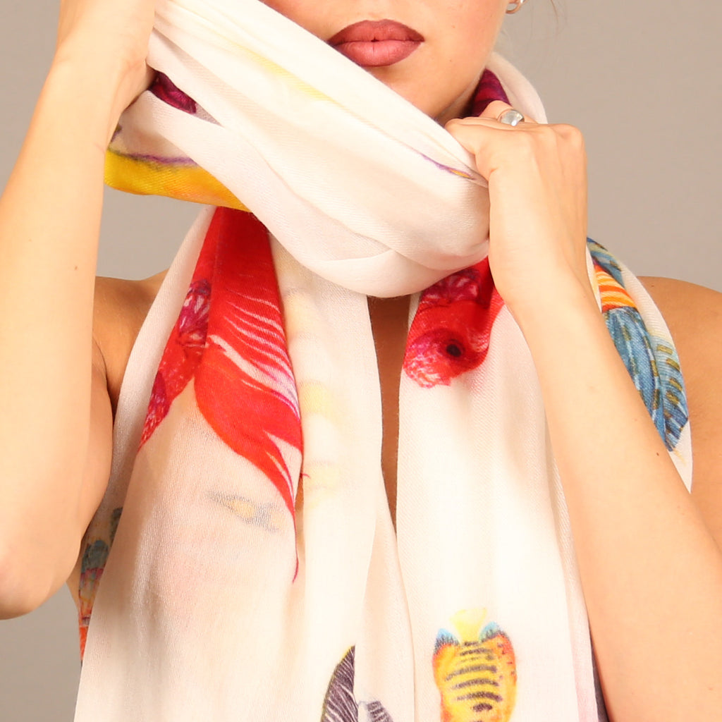 FISHTALE CASHMERE SCARF