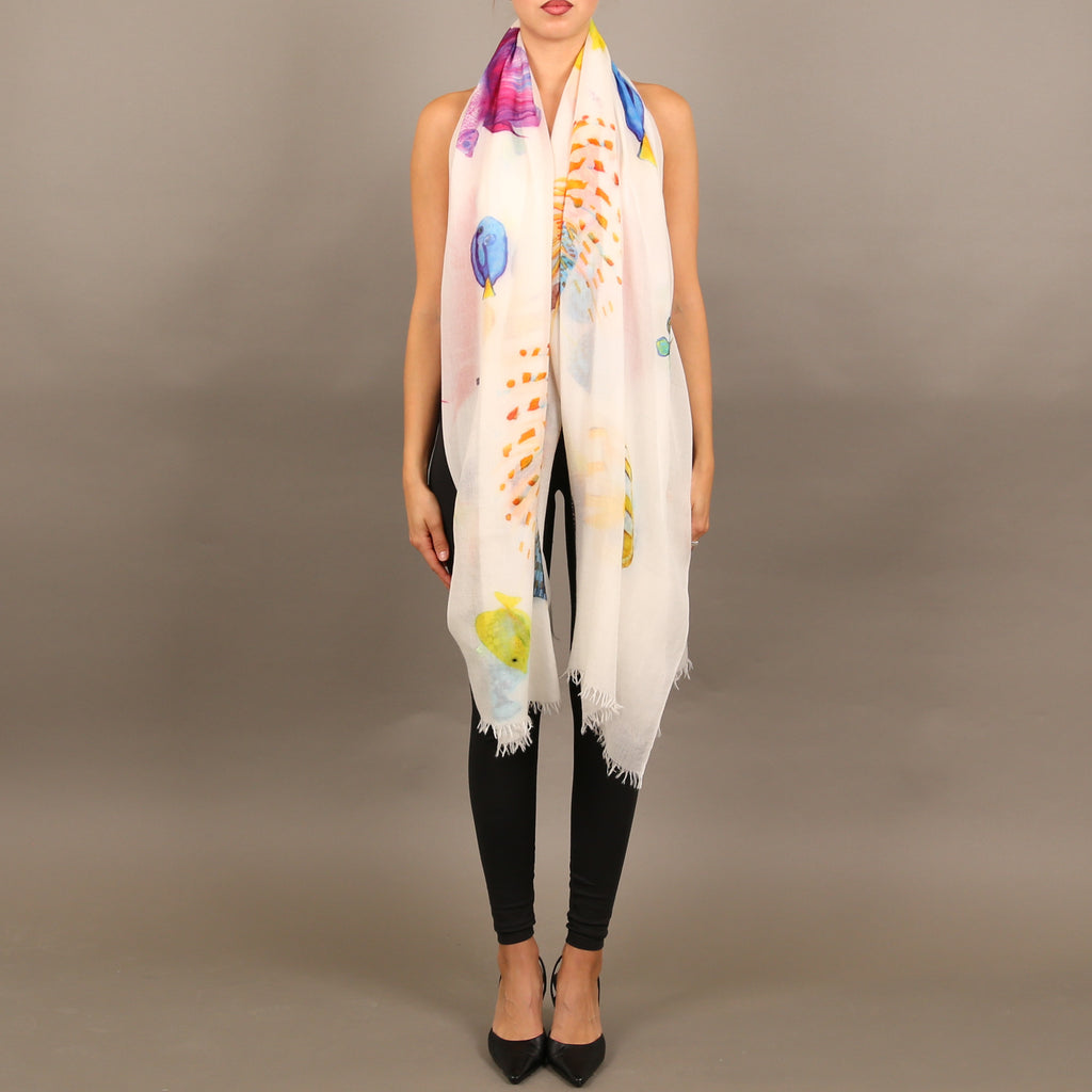 FISHTALE CASHMERE SCARF