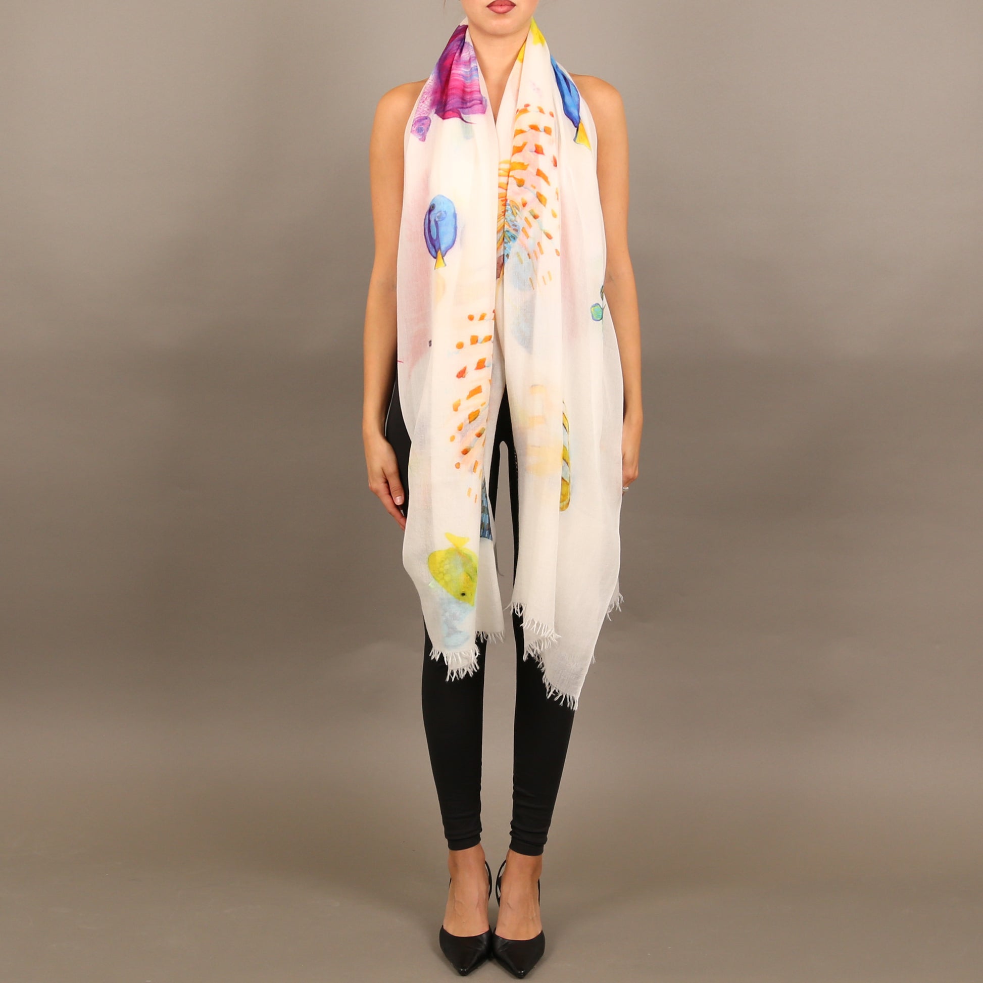 FISHTALE CASHMERE SCARF