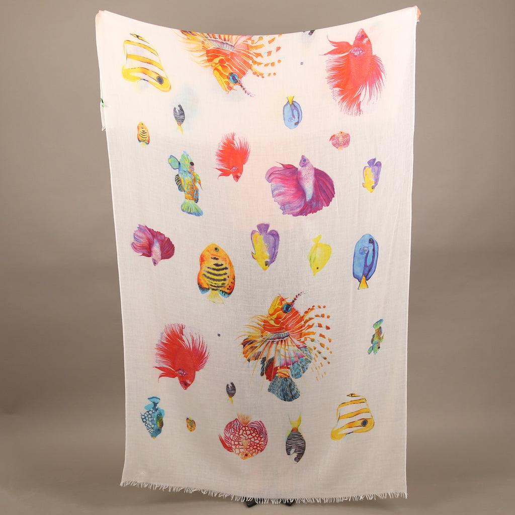 FISHTALE CASHMERE SCARF