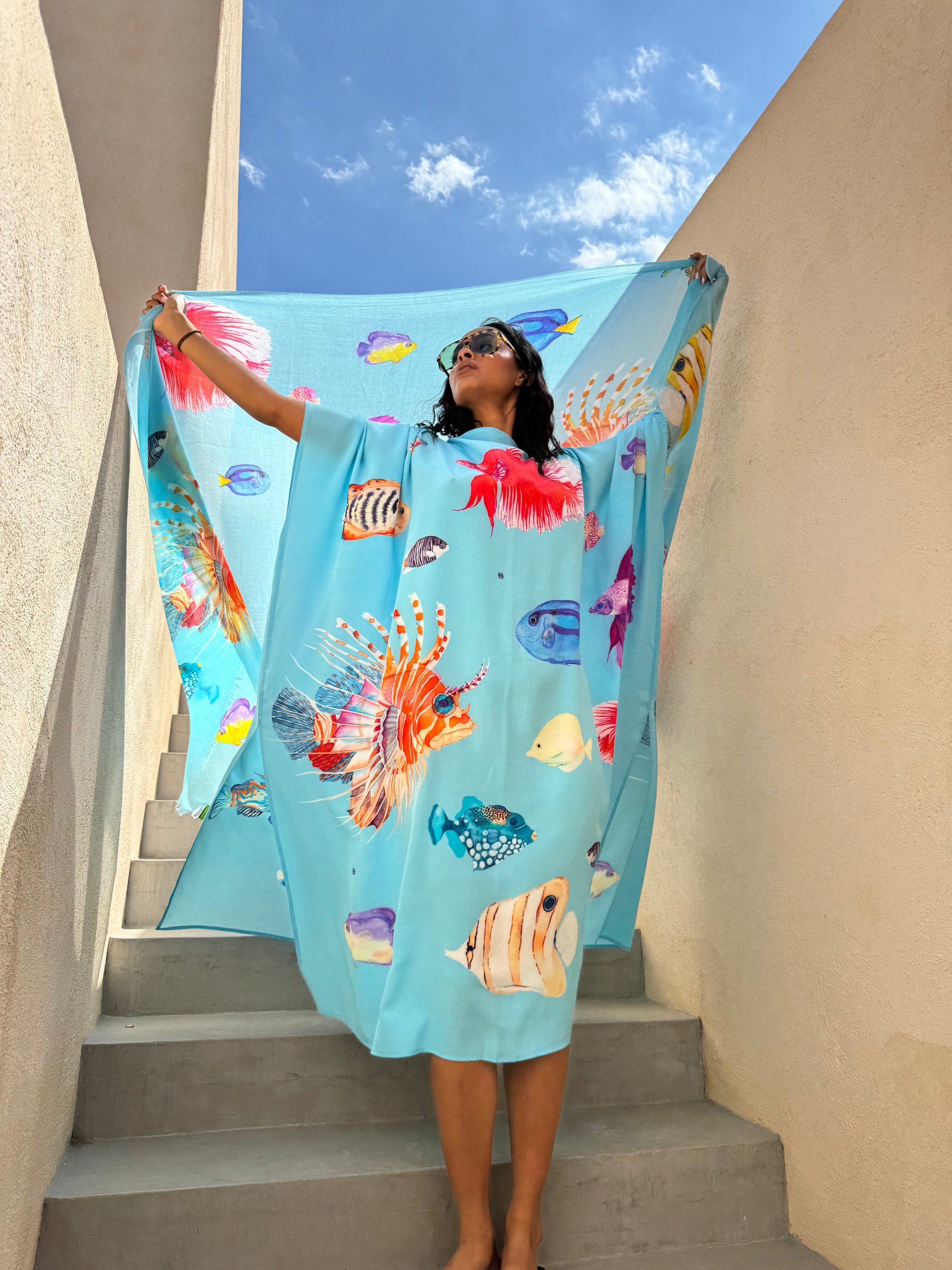 FISHTALE SILK TUNIC