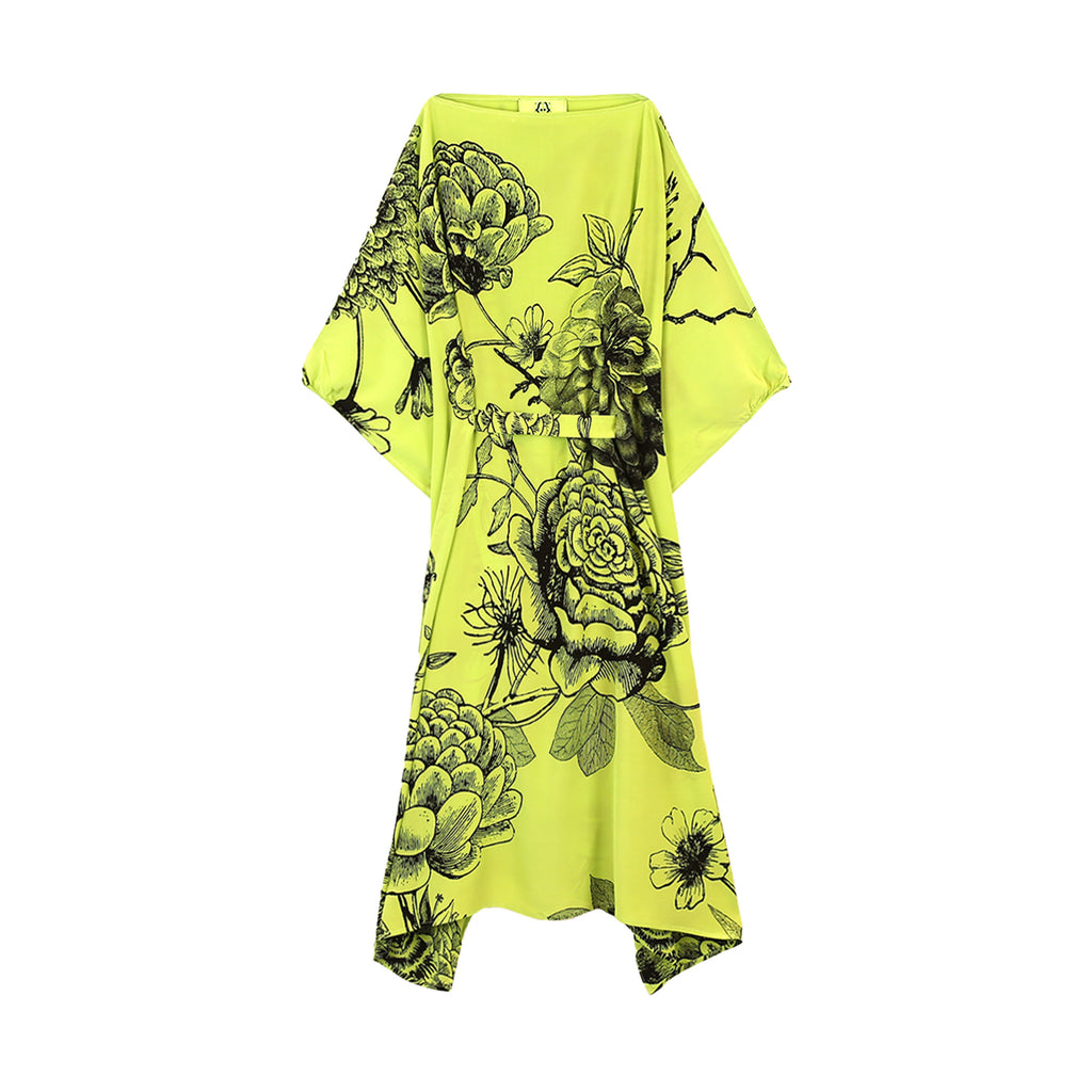 FLOWER EXPLOSION EVENING DRESS