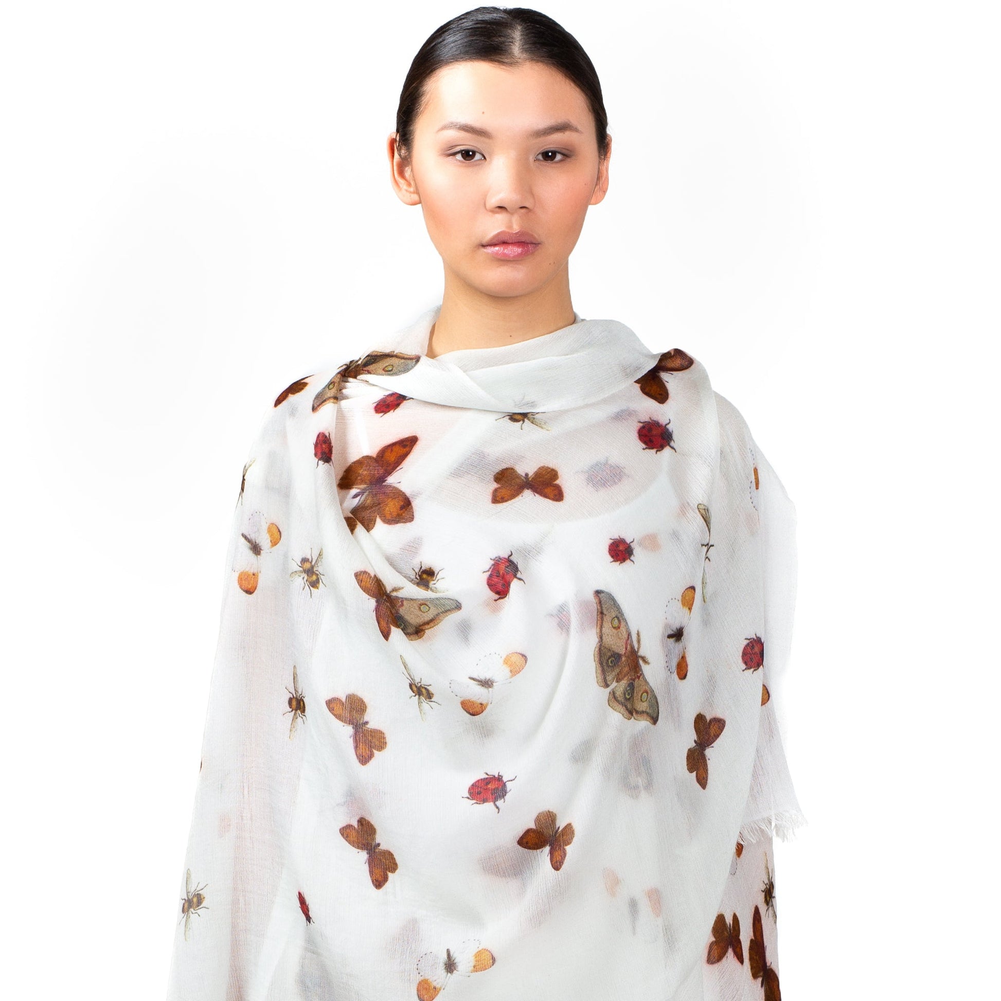 LADYBIRD CASHMERE SCARF
