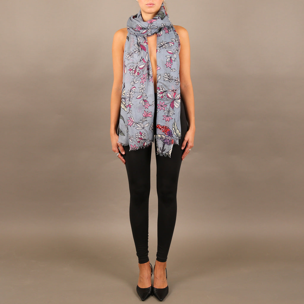 MORNING GLORY CASHMERE SCARF