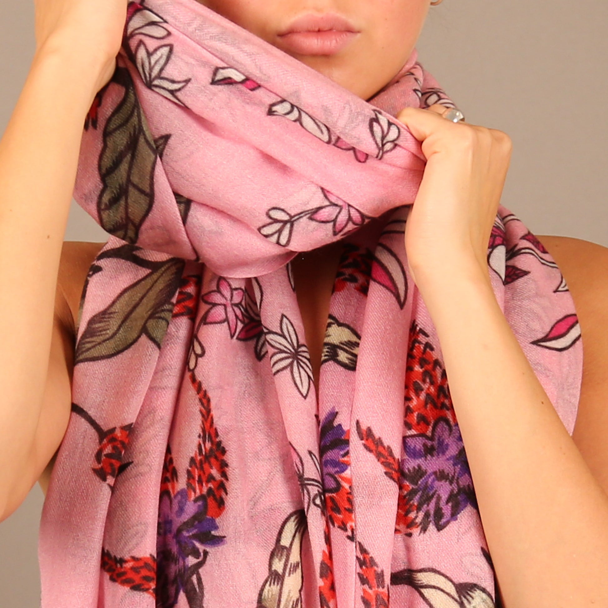 MORNING GLORY CASHMERE SCARF