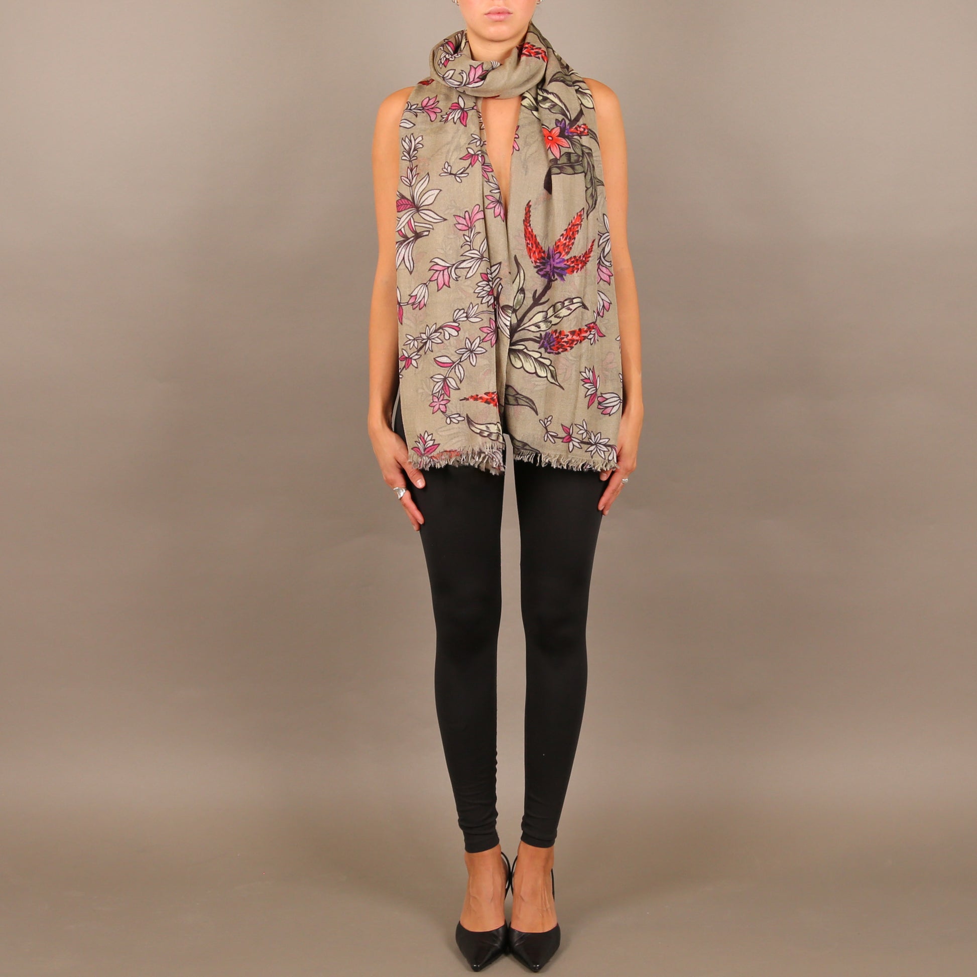 MORNING GLORY CASHMERE SCARF