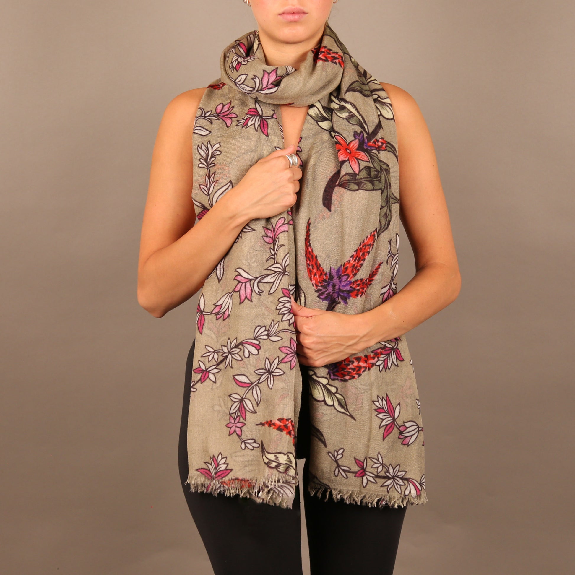 MORNING GLORY CASHMERE SCARF