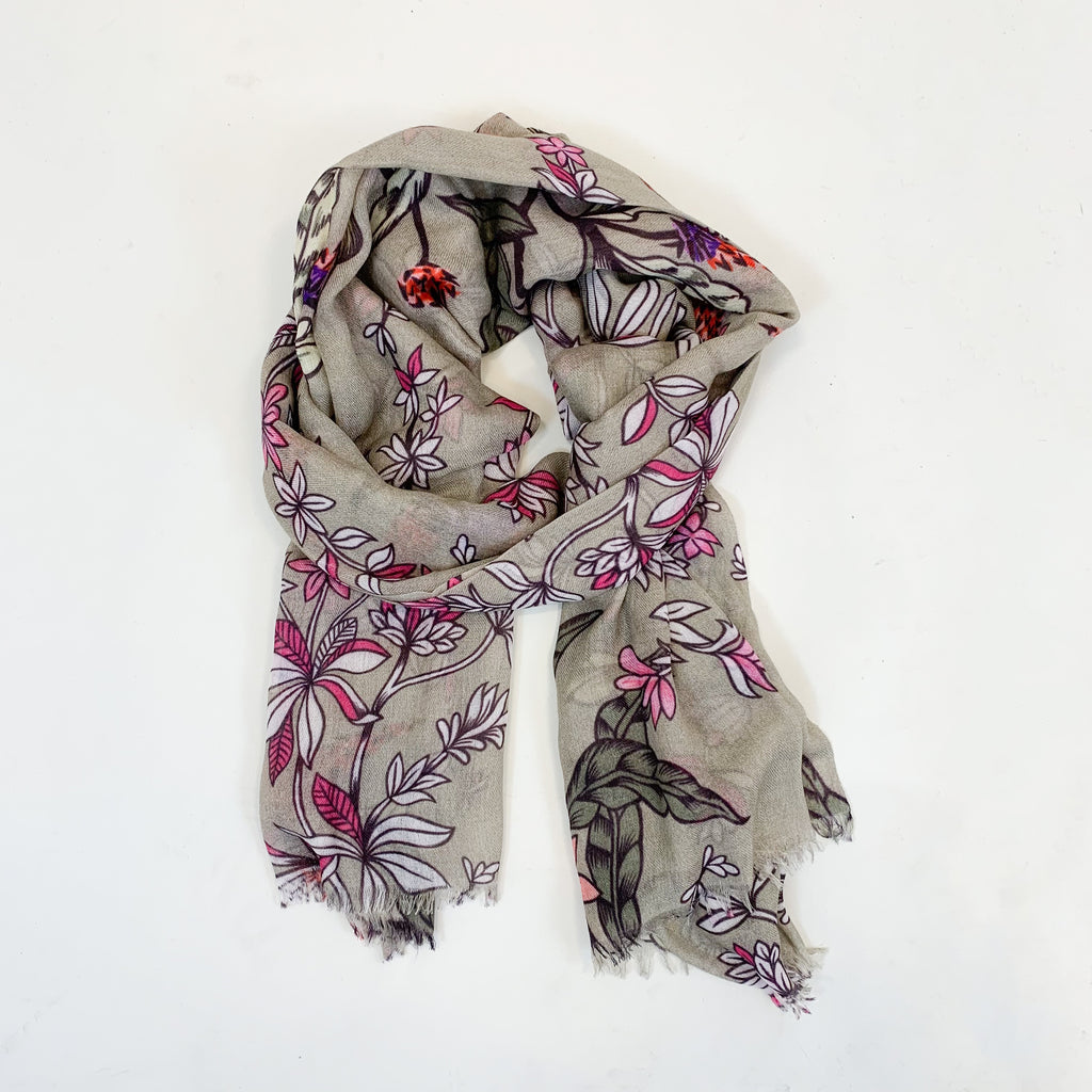 MORNING GLORY CASHMERE SCARF