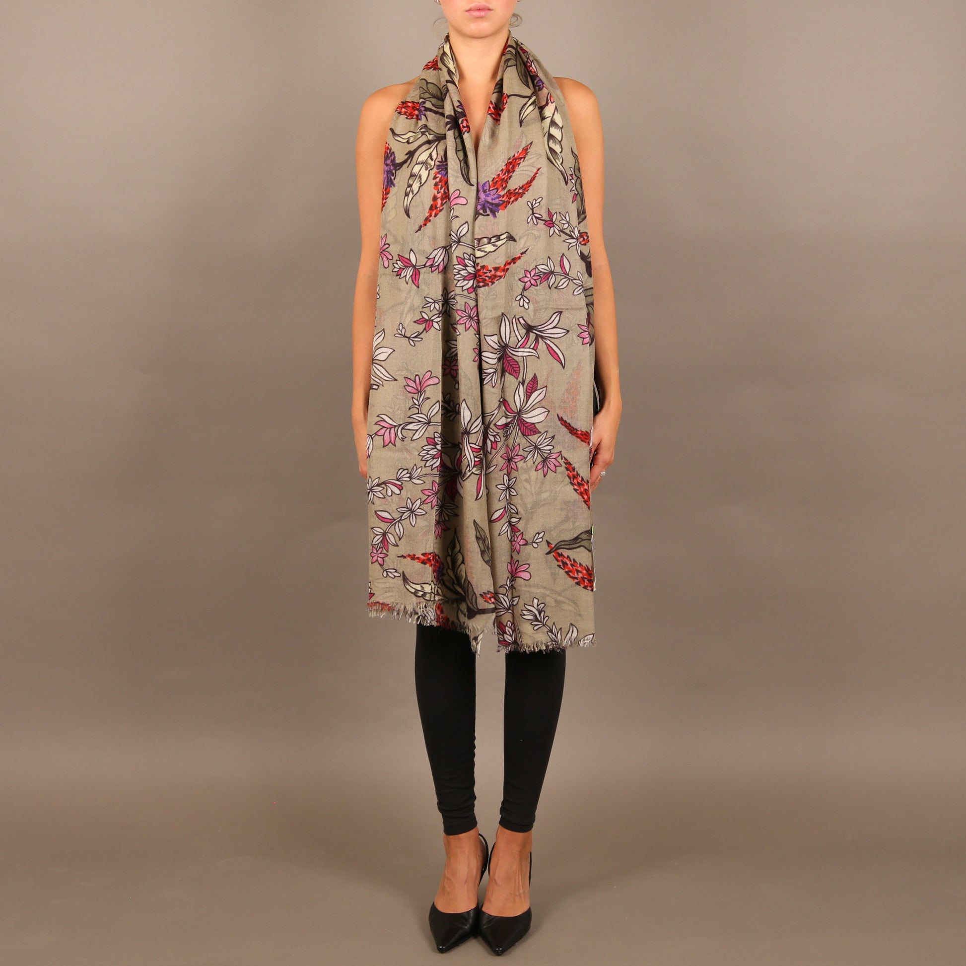 MORNING GLORY CASHMERE SCARF
