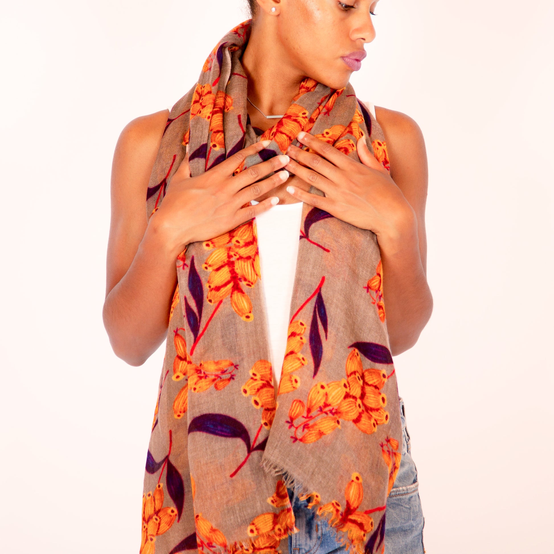 LAVENDER CASHMERE SCARF