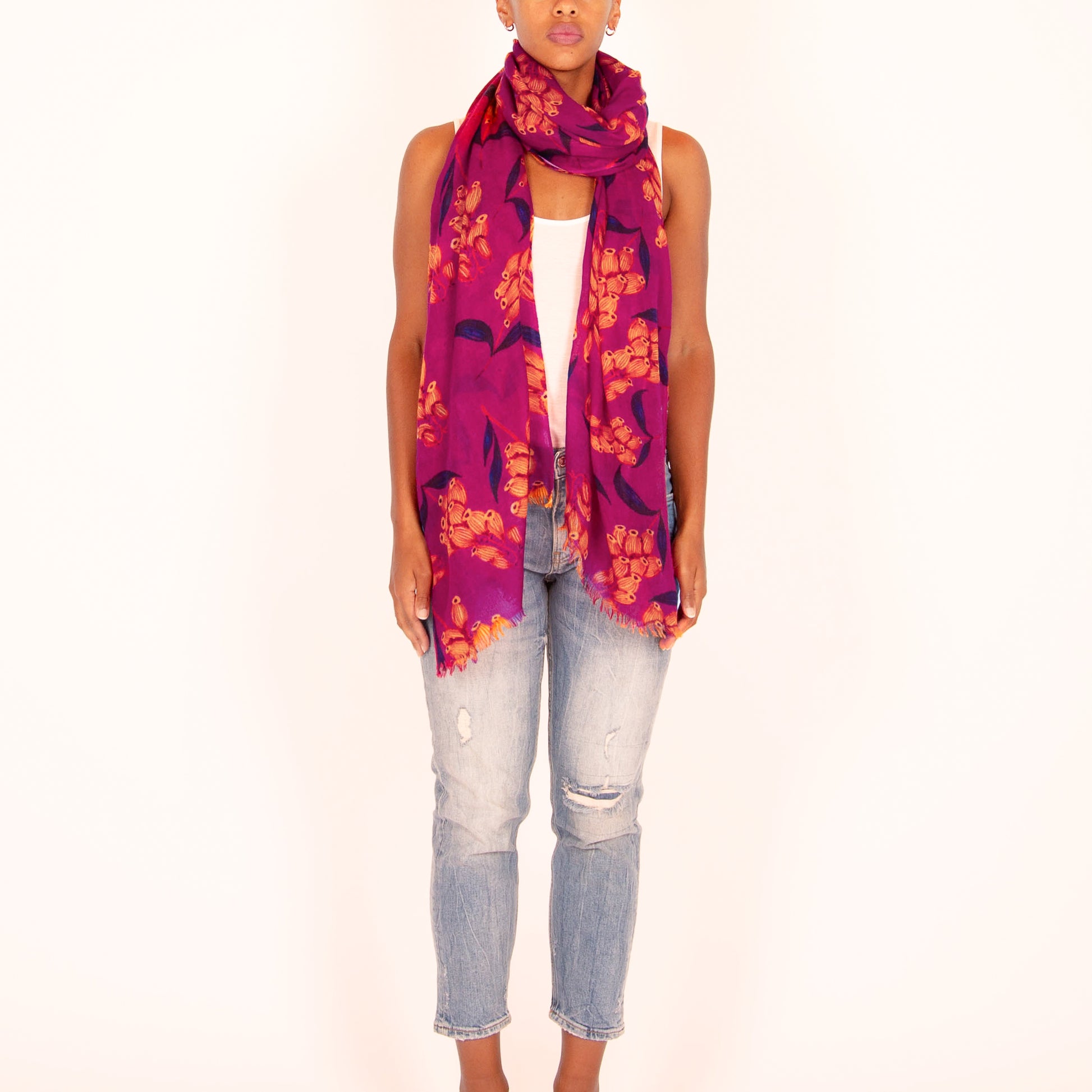 LAVENDER CASHMERE SCARF