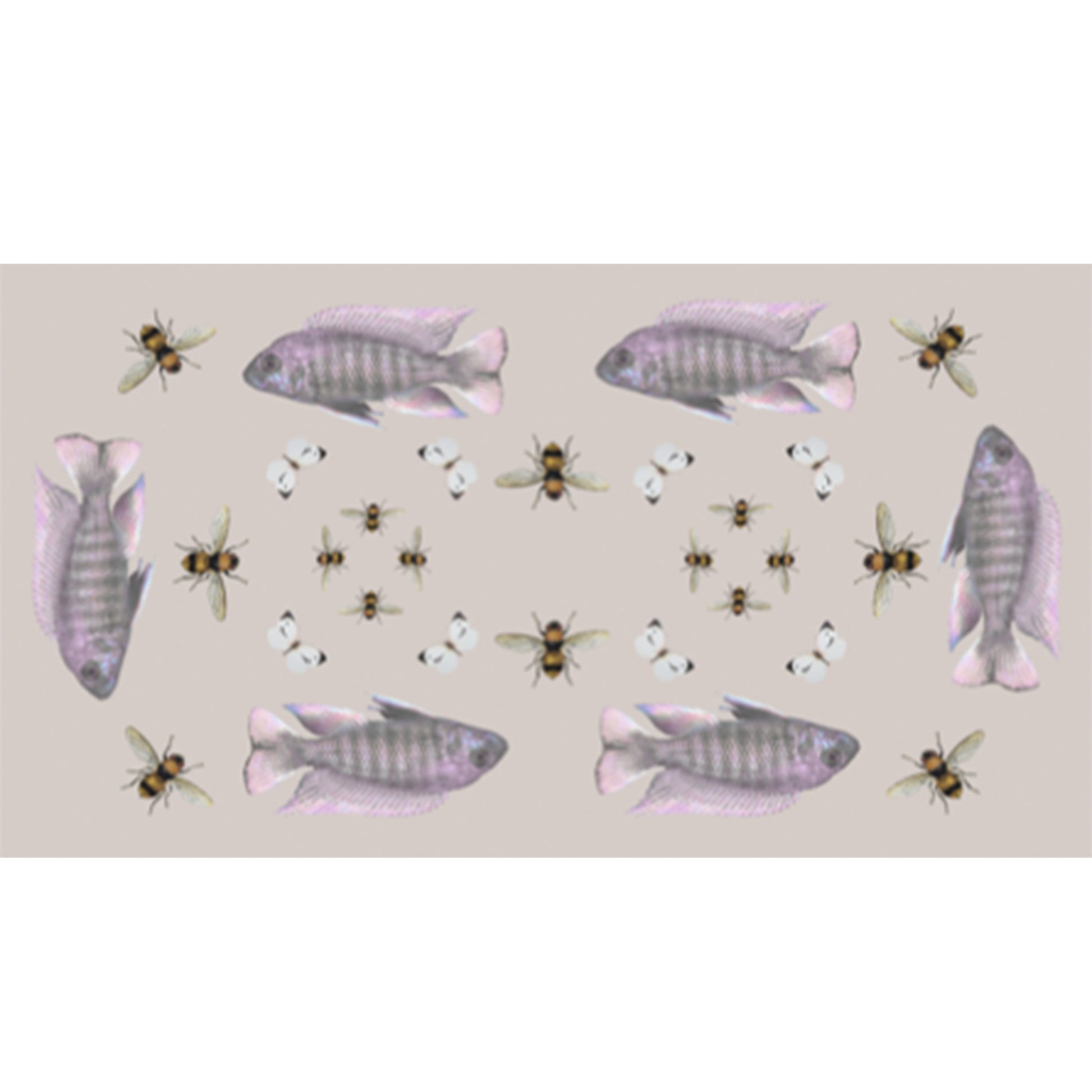 BUTTERFLY & FISH CASHMERE SCARF