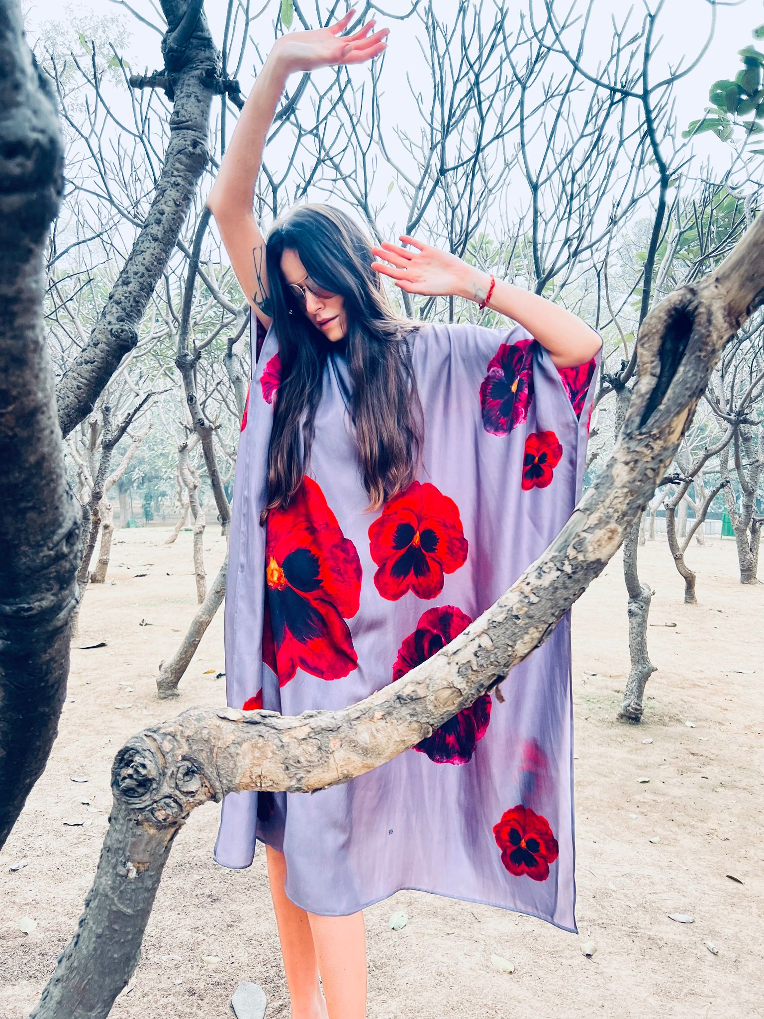 PANSY SILK TUNIC