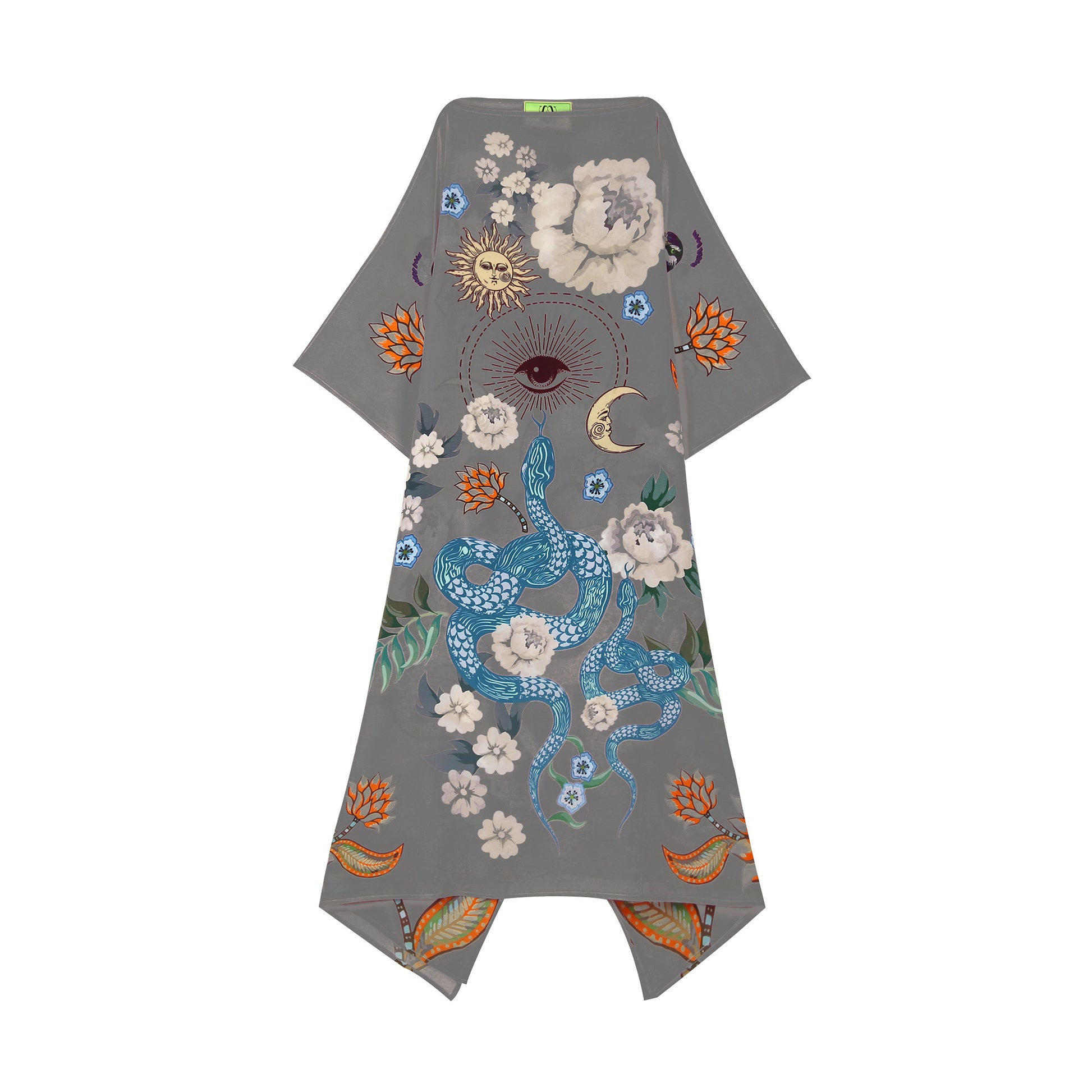 PEAFOWL SILK TUNIC