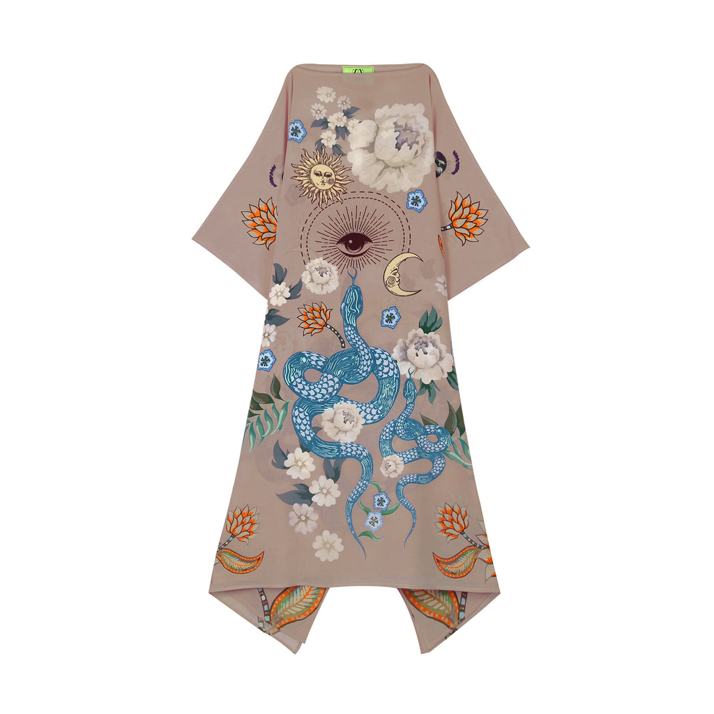 PEAFOWL SILK TUNIC