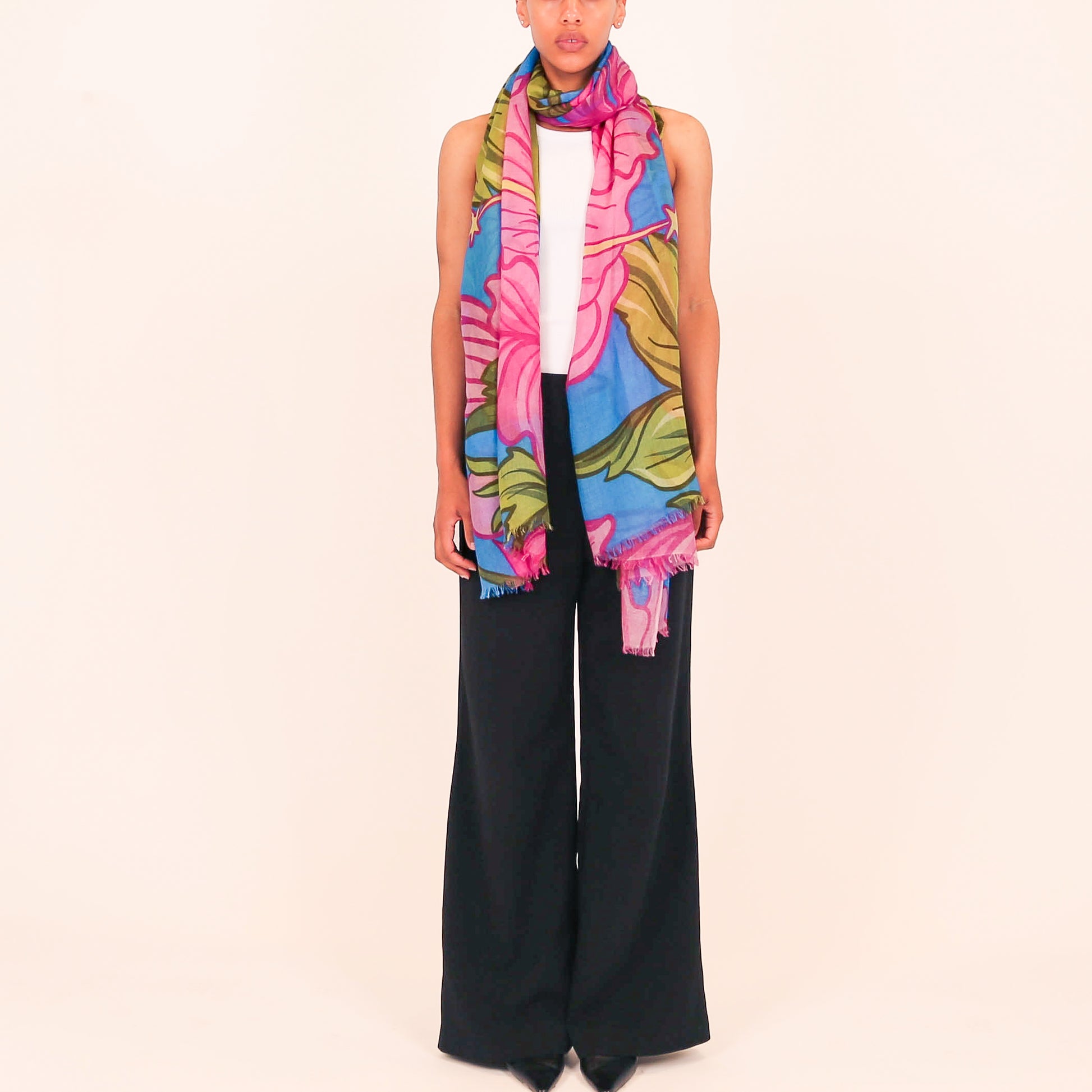 PEONY CASHMERE SCARF