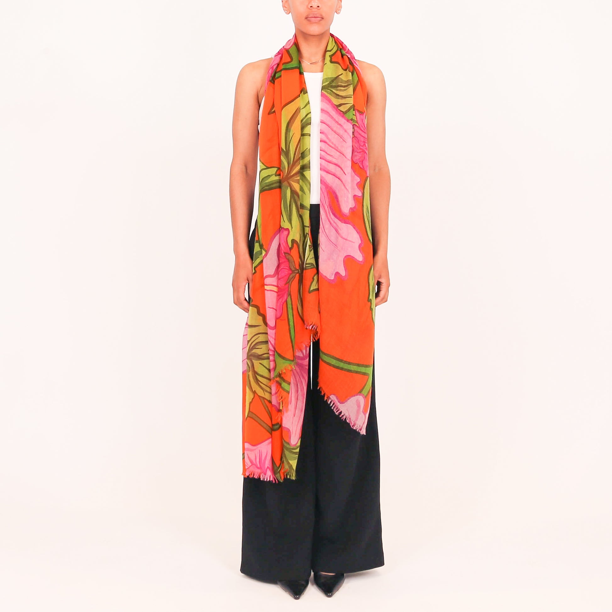 PEONY CASHMERE SCARF