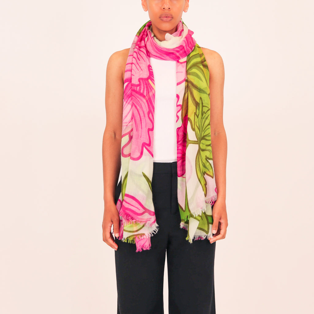 PEONY CASHMERE SCARF