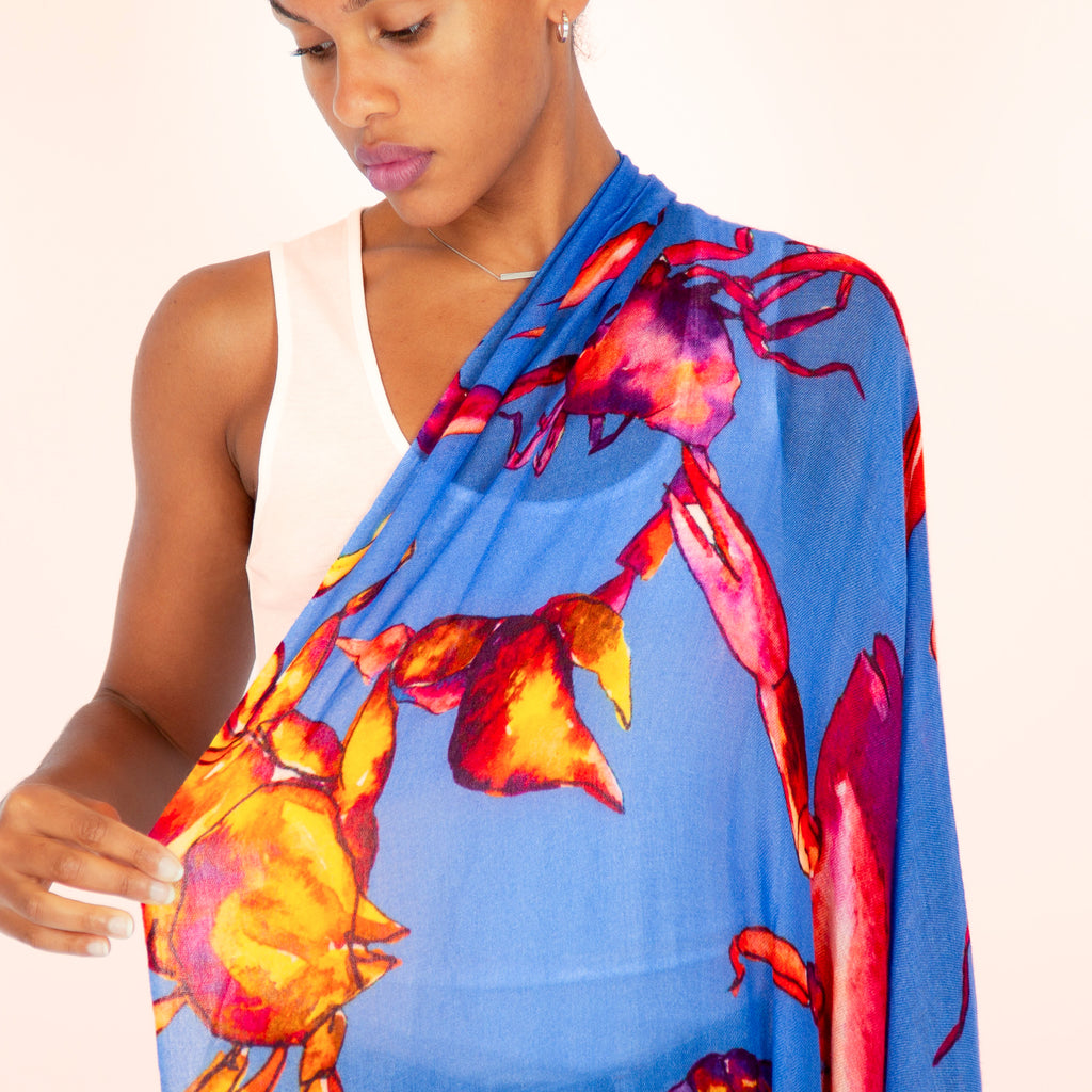 SCORPION CASHMERE SCARF