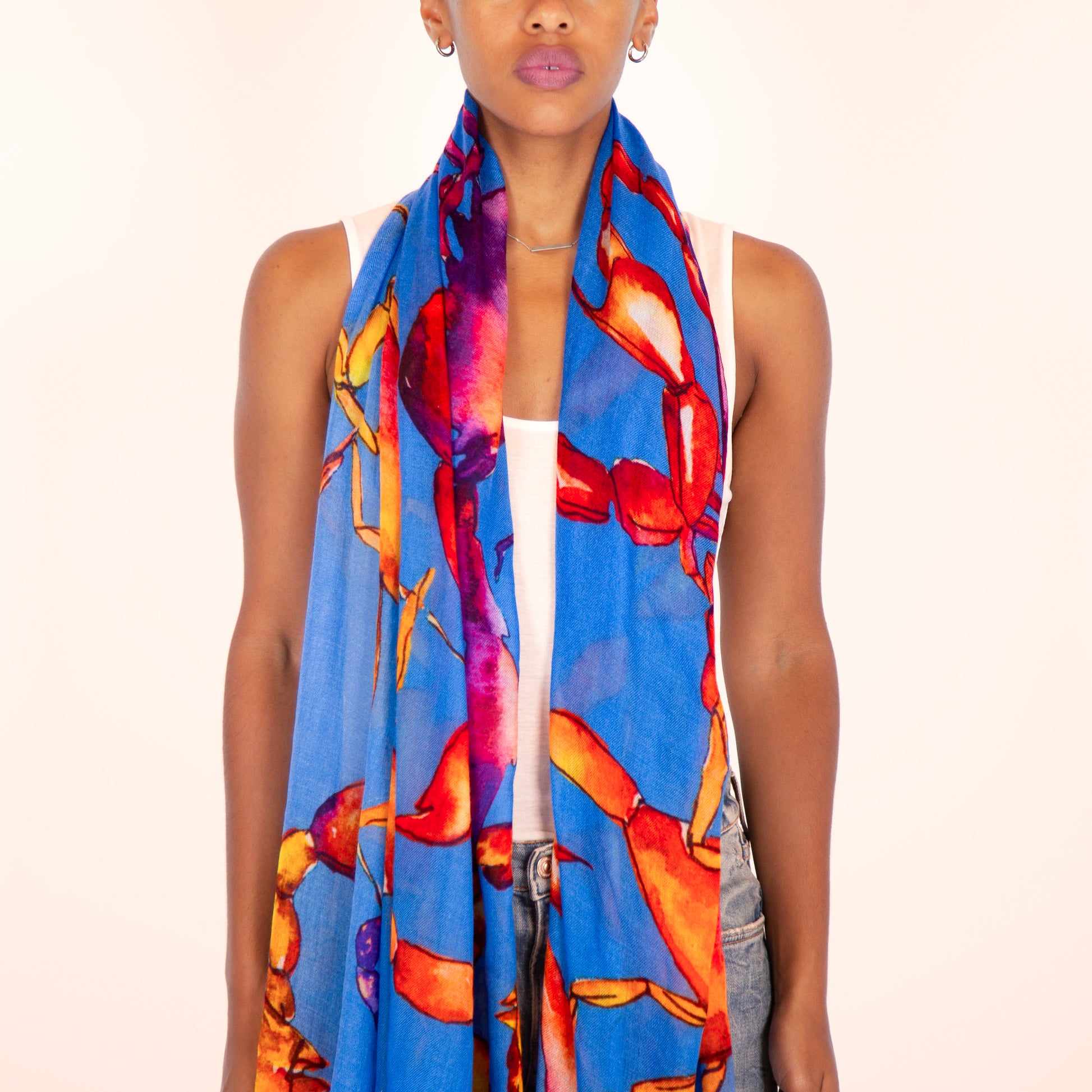 SCORPION CASHMERE SCARF