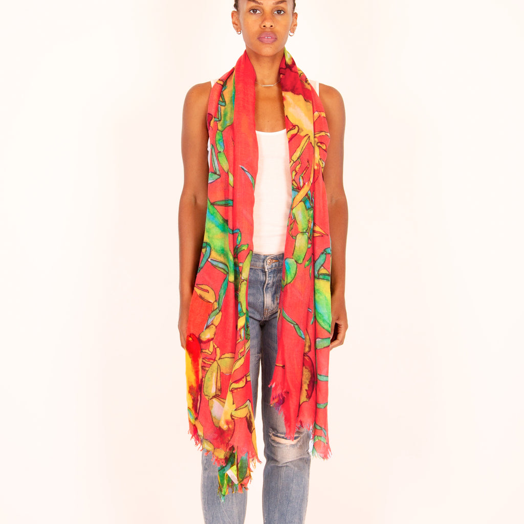 SCORPION CASHMERE SCARF