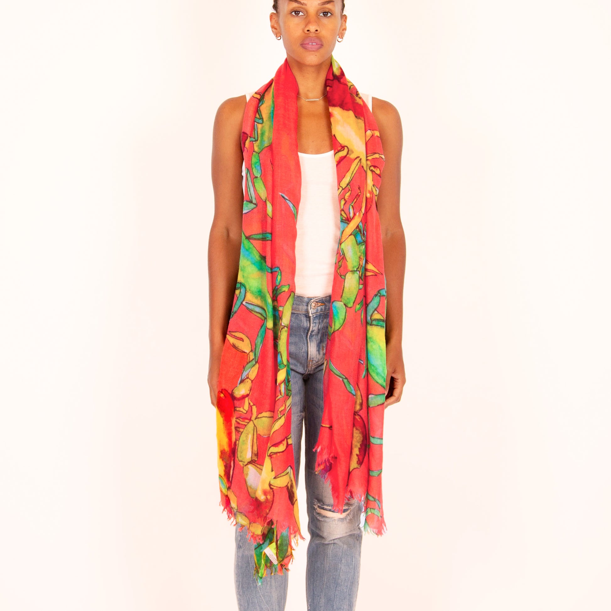 SCORPION CASHMERE SCARF