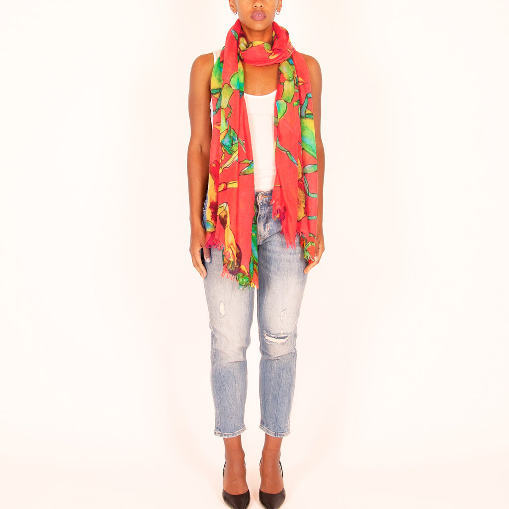 SCORPION CASHMERE SCARF