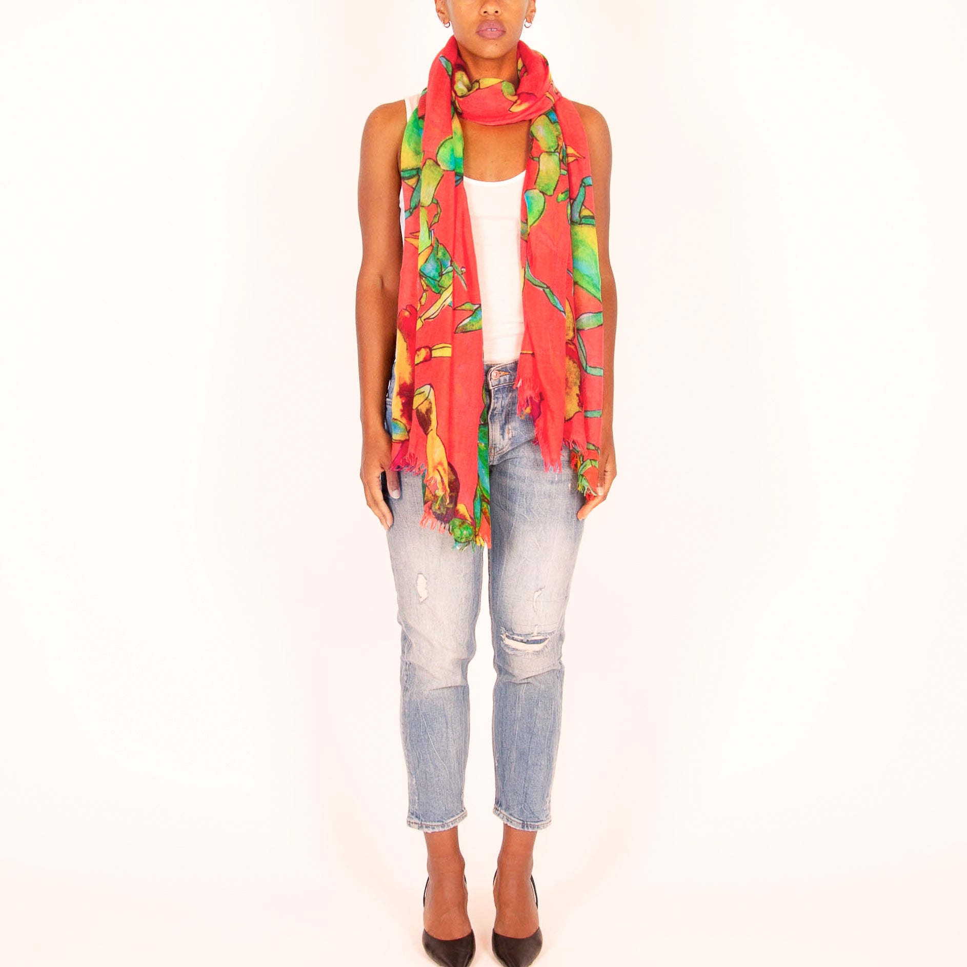 SCORPION CASHMERE SCARF