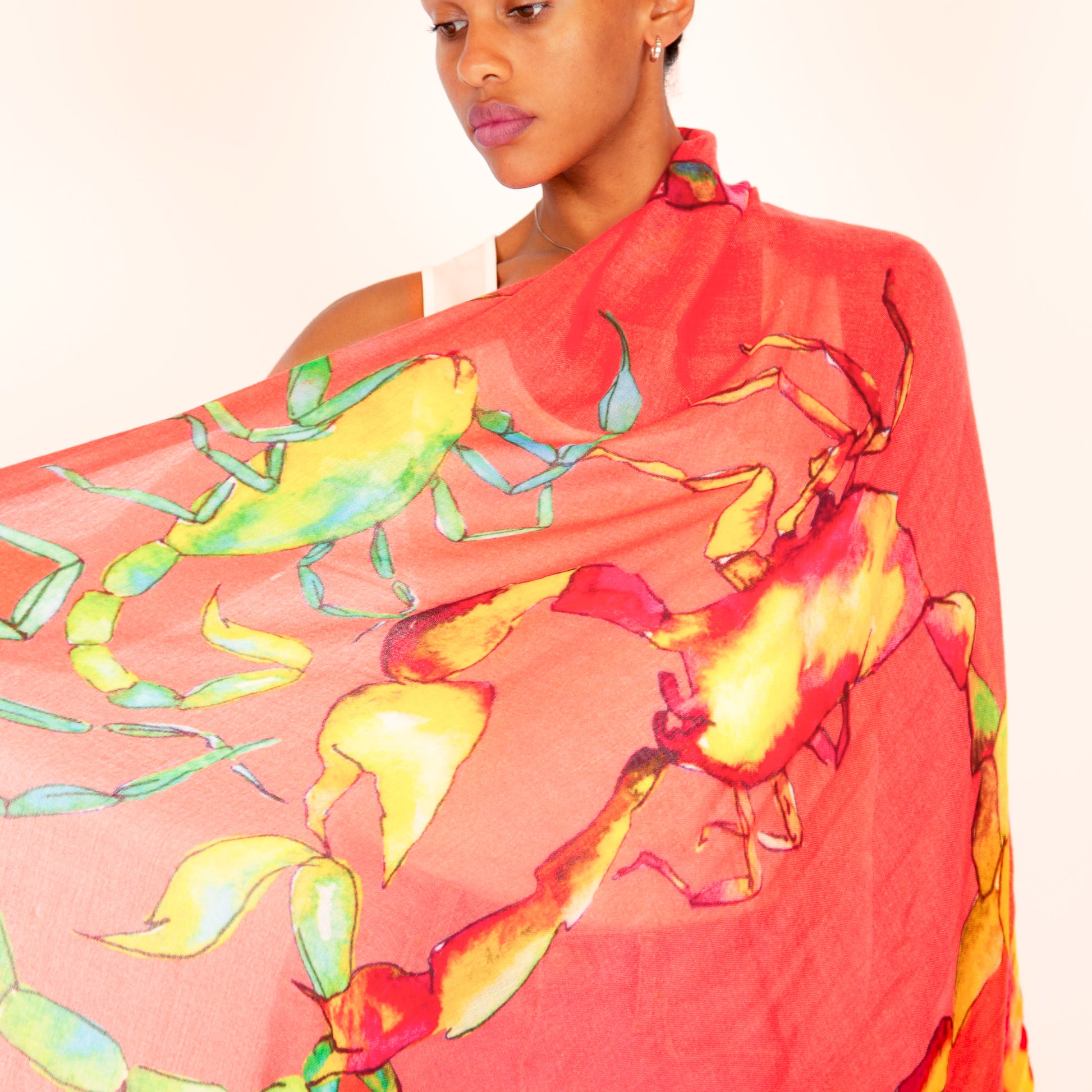 SCORPION CASHMERE SCARF
