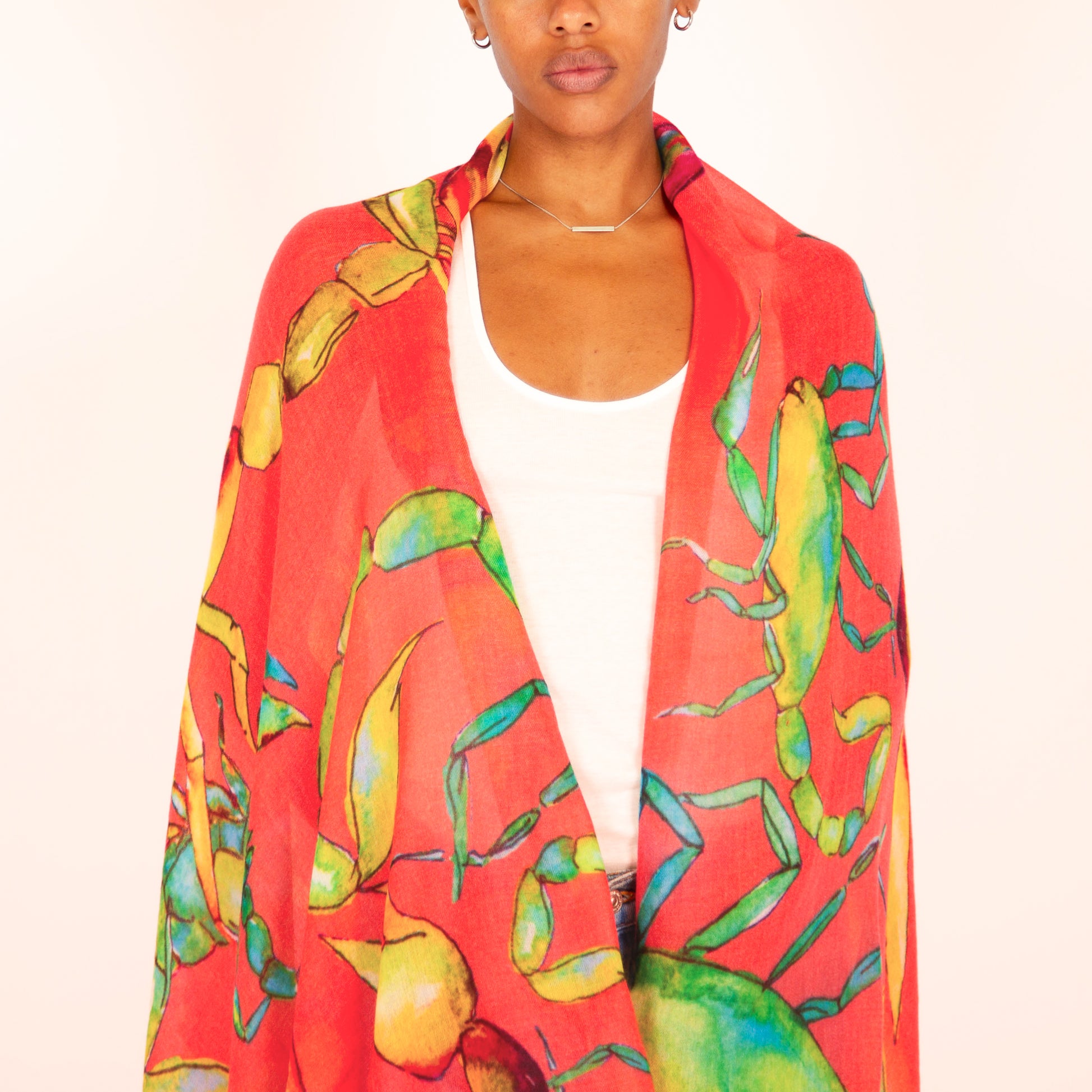 SCORPION CASHMERE SCARF