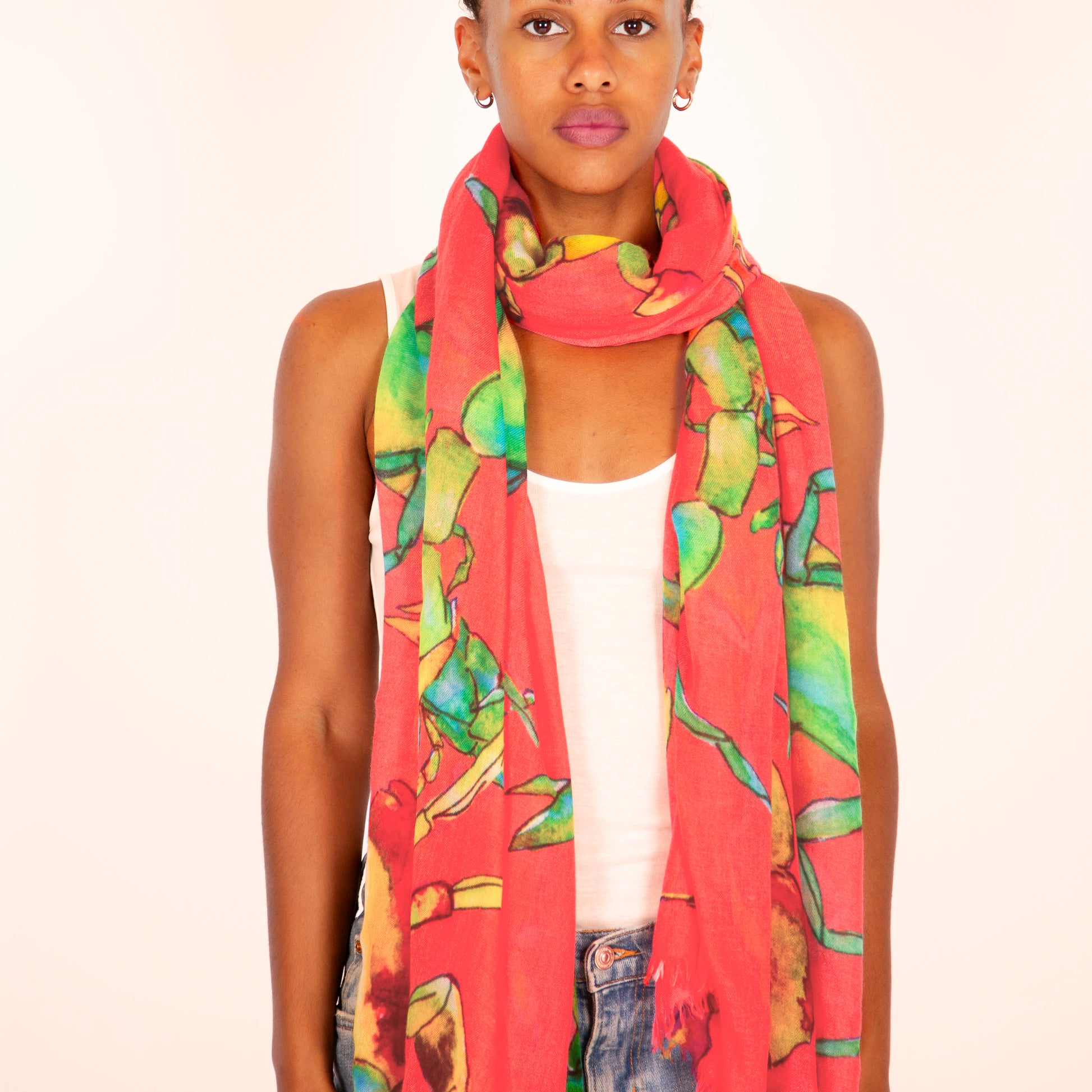 SCORPION CASHMERE SCARF