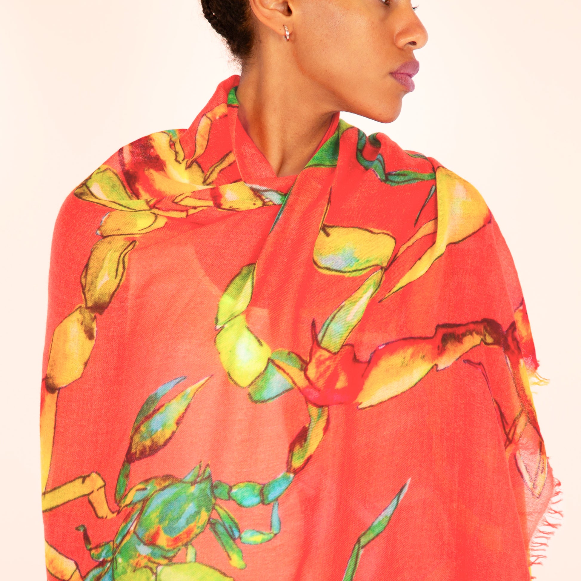 SCORPION CASHMERE SCARF