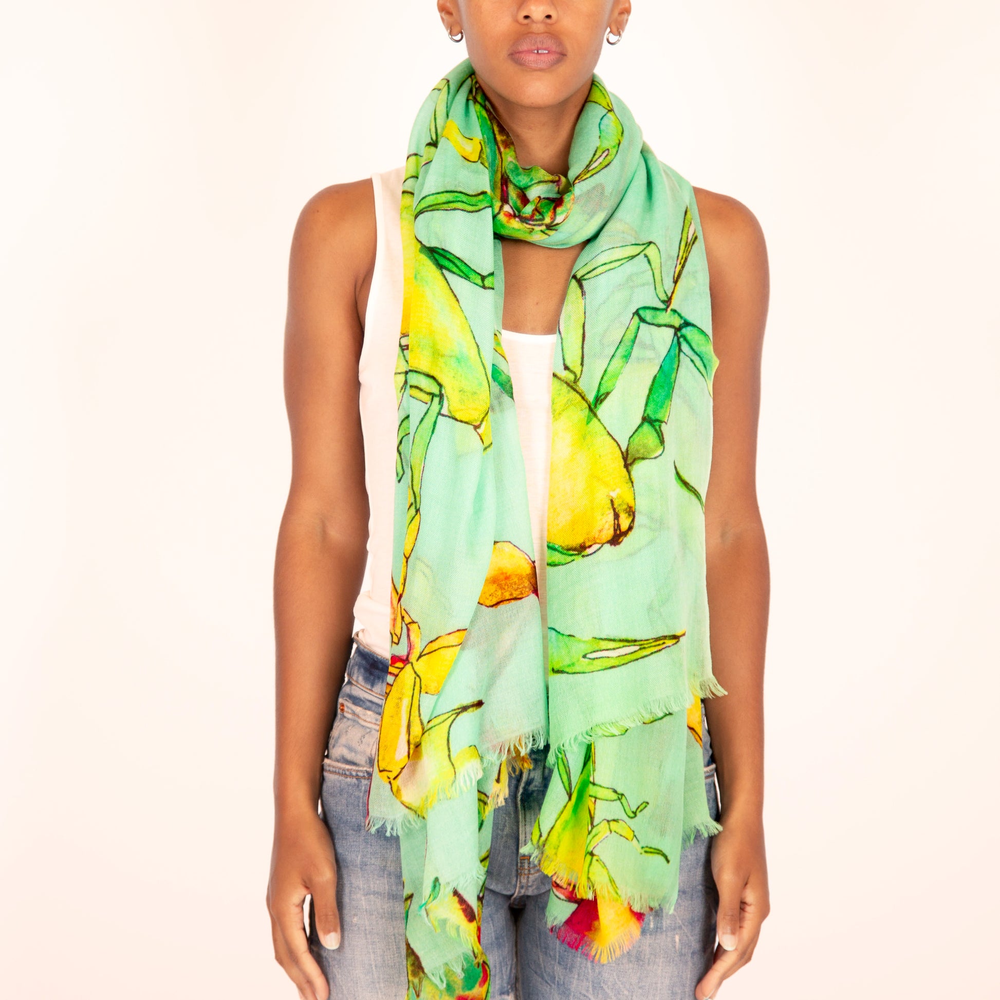 SCORPION CASHMERE SCARF
