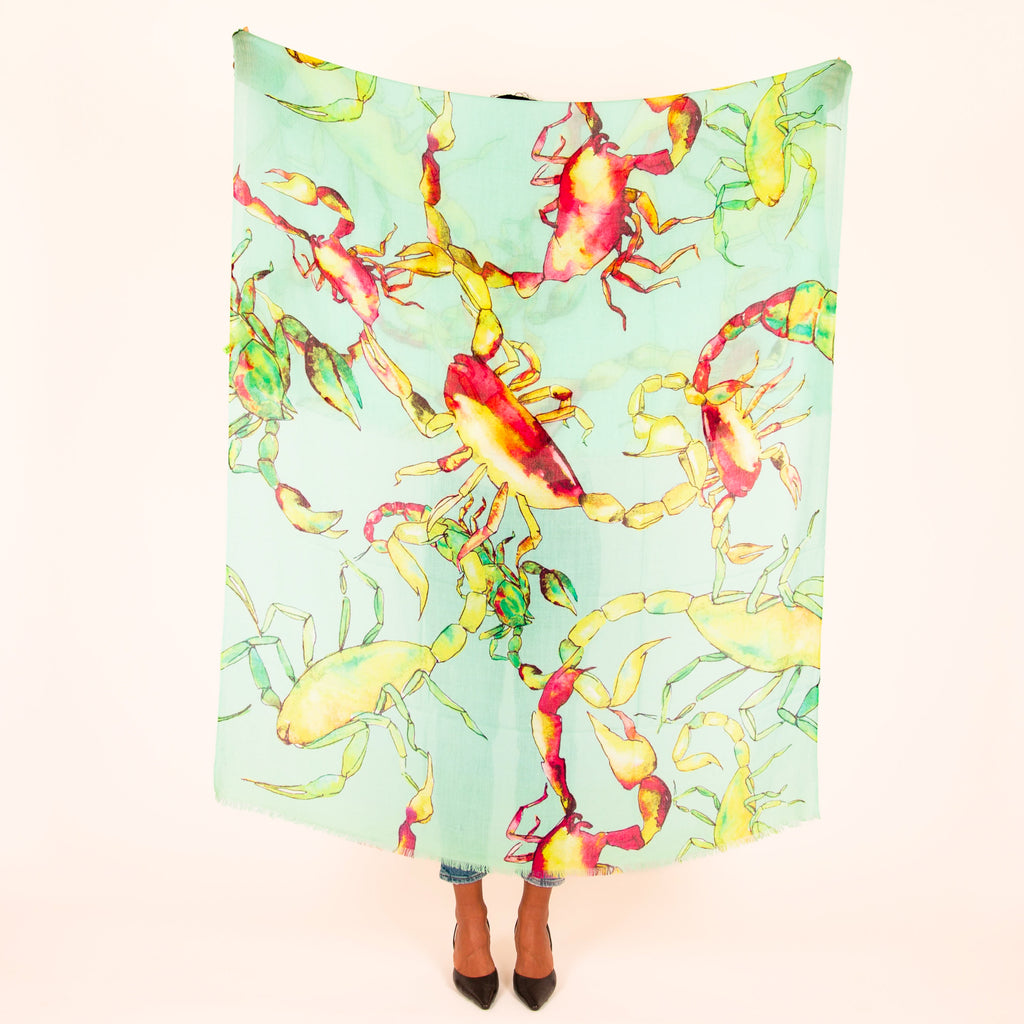 SCORPION CASHMERE SCARF