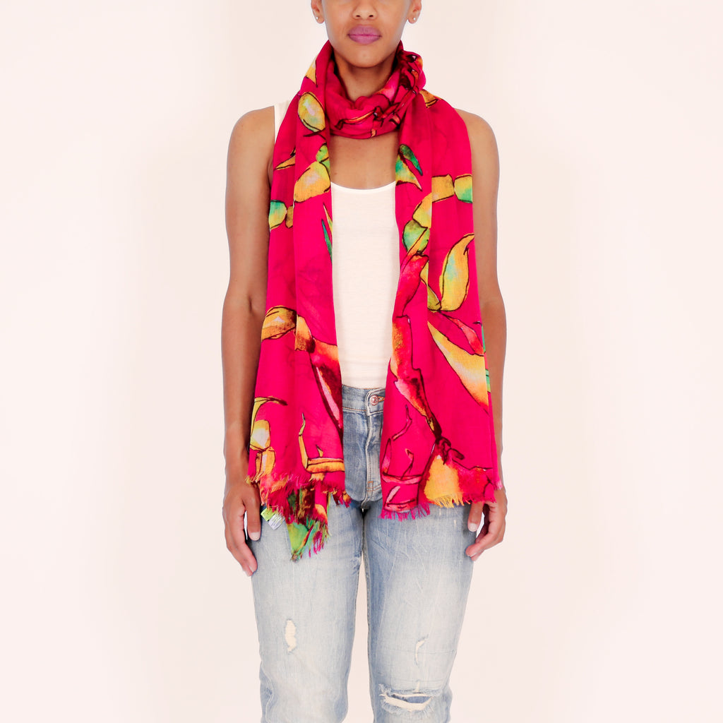 SCORPION CASHMERE SCARF