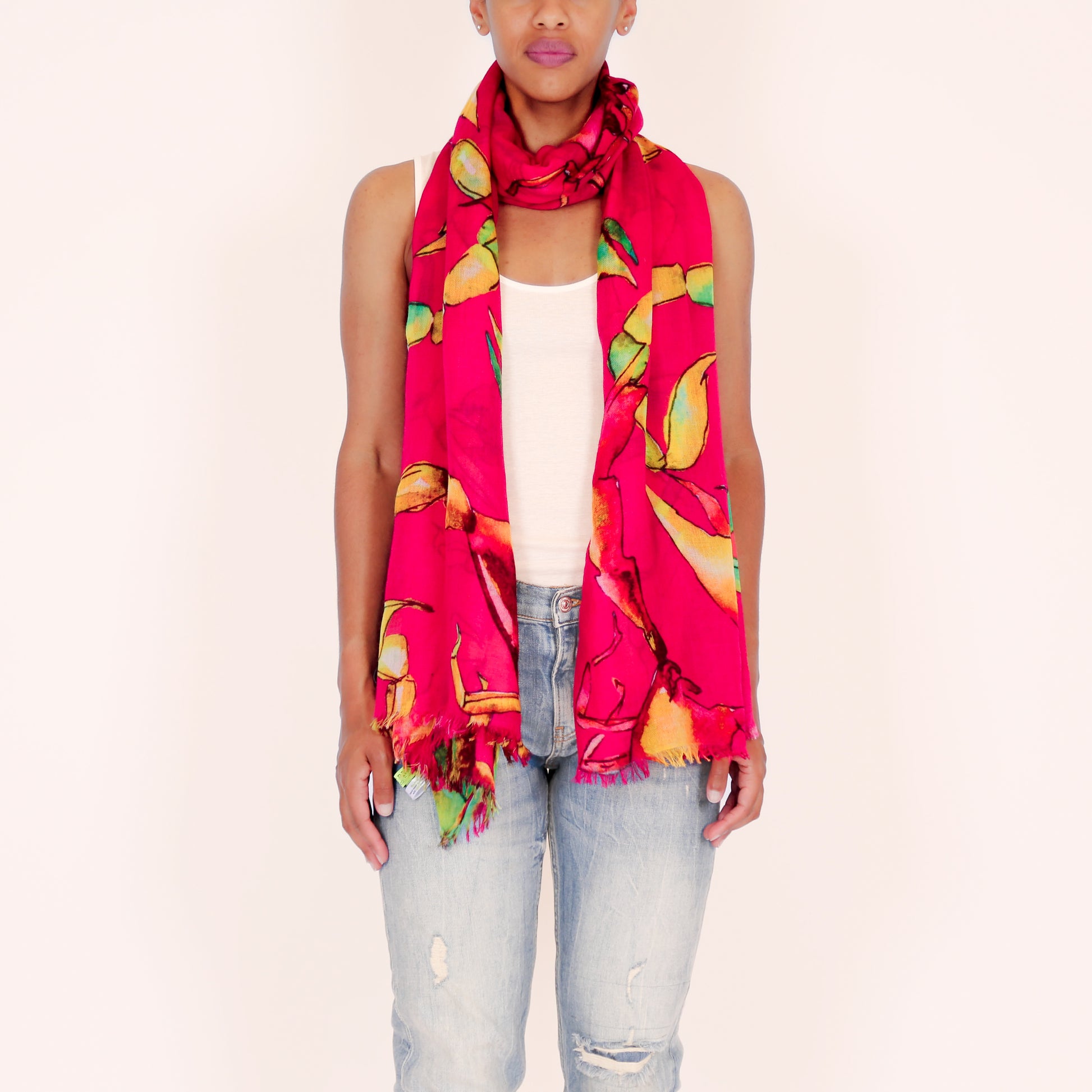 SCORPION CASHMERE SCARF