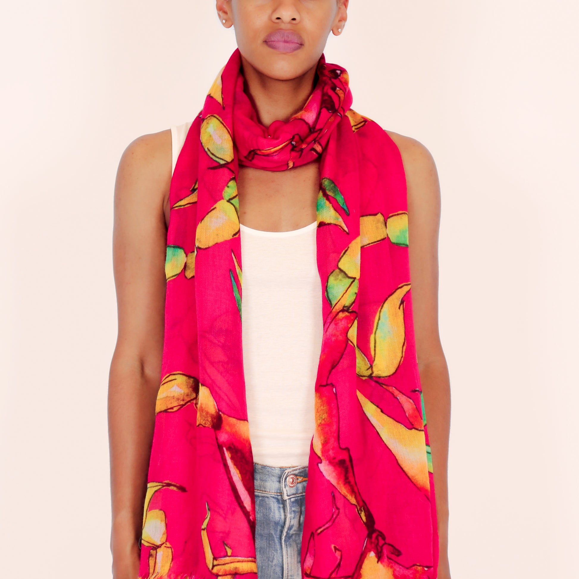 SCORPION CASHMERE SCARF