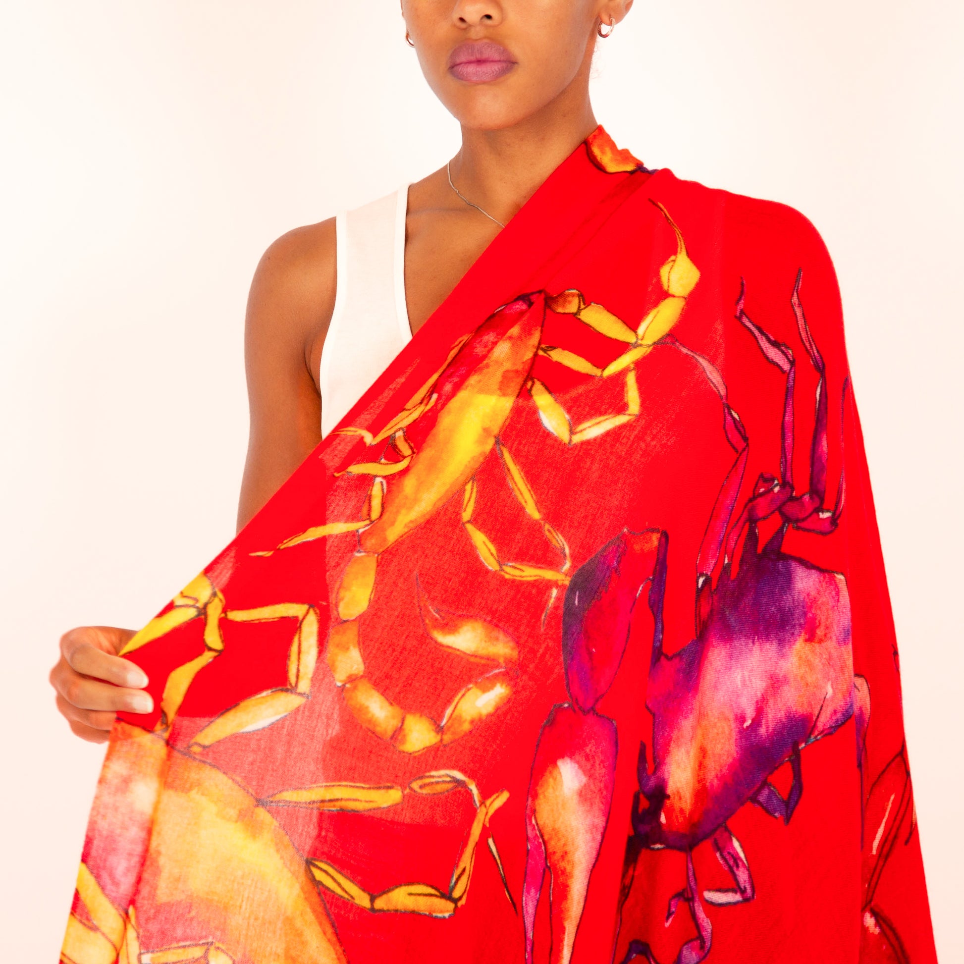 SCORPION CASHMERE SCARF