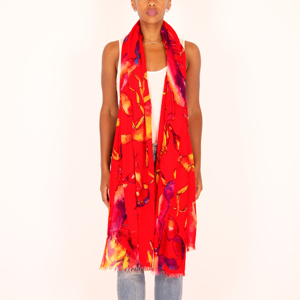 SCORPION CASHMERE SCARF