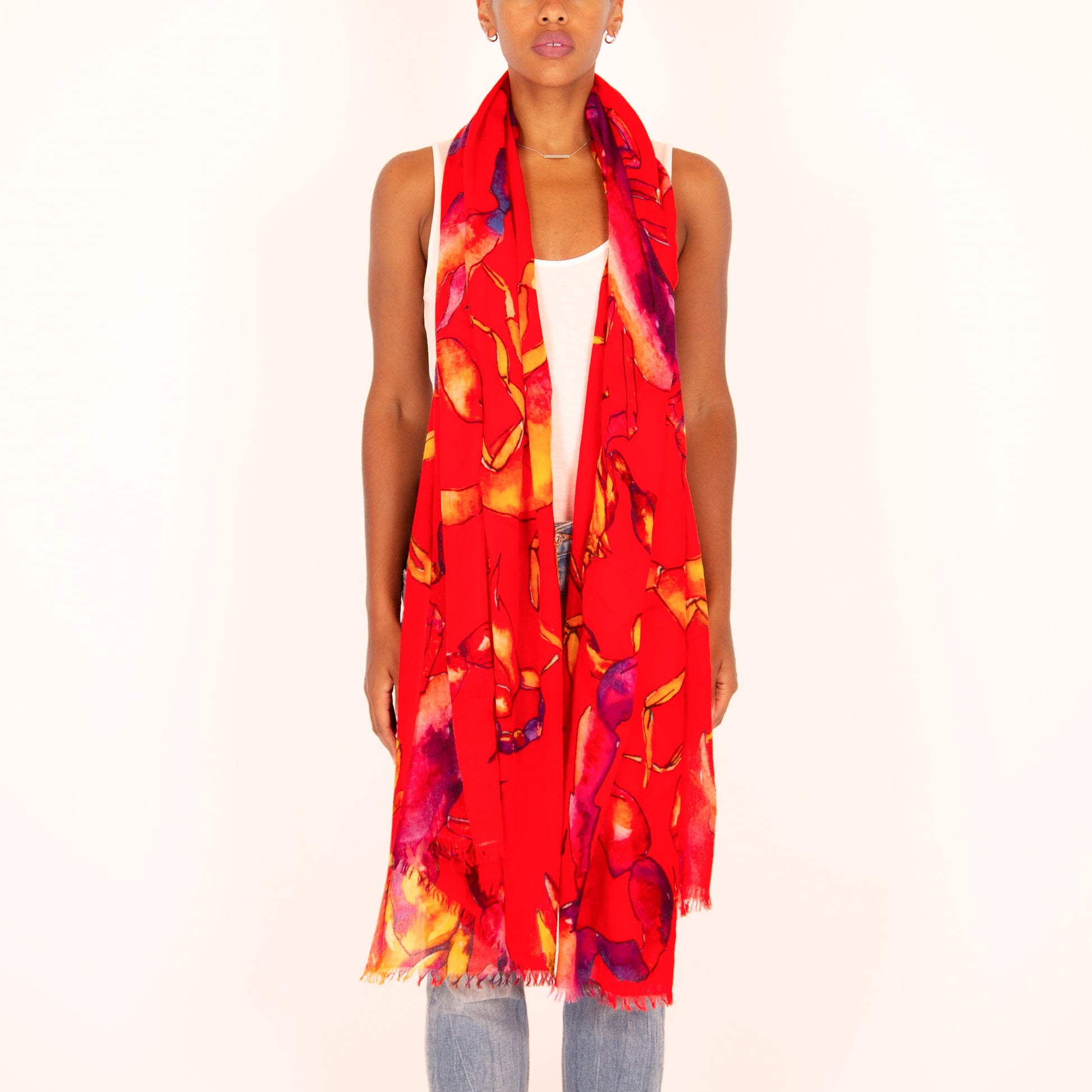 SCORPION CASHMERE SCARF