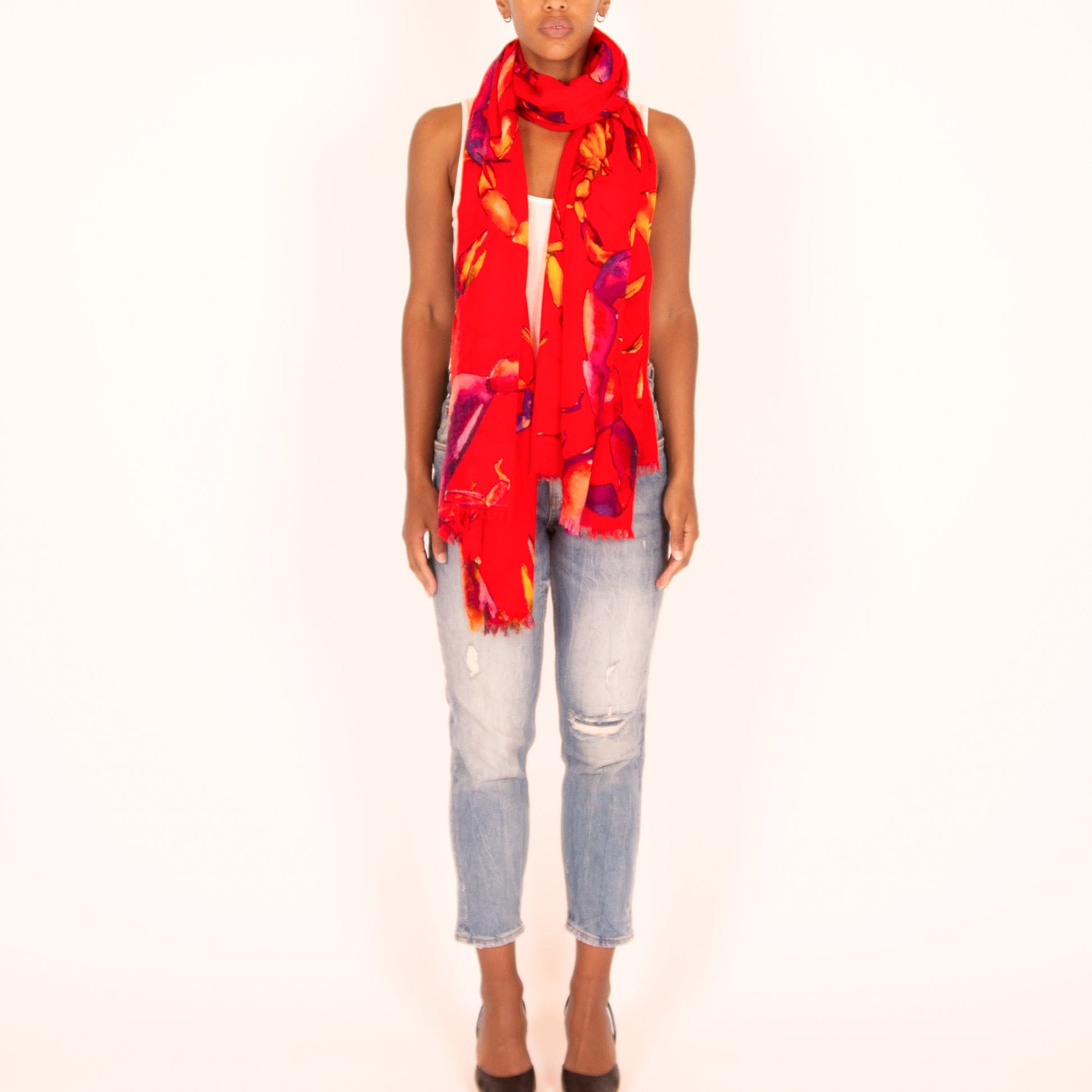 SCORPION CASHMERE SCARF